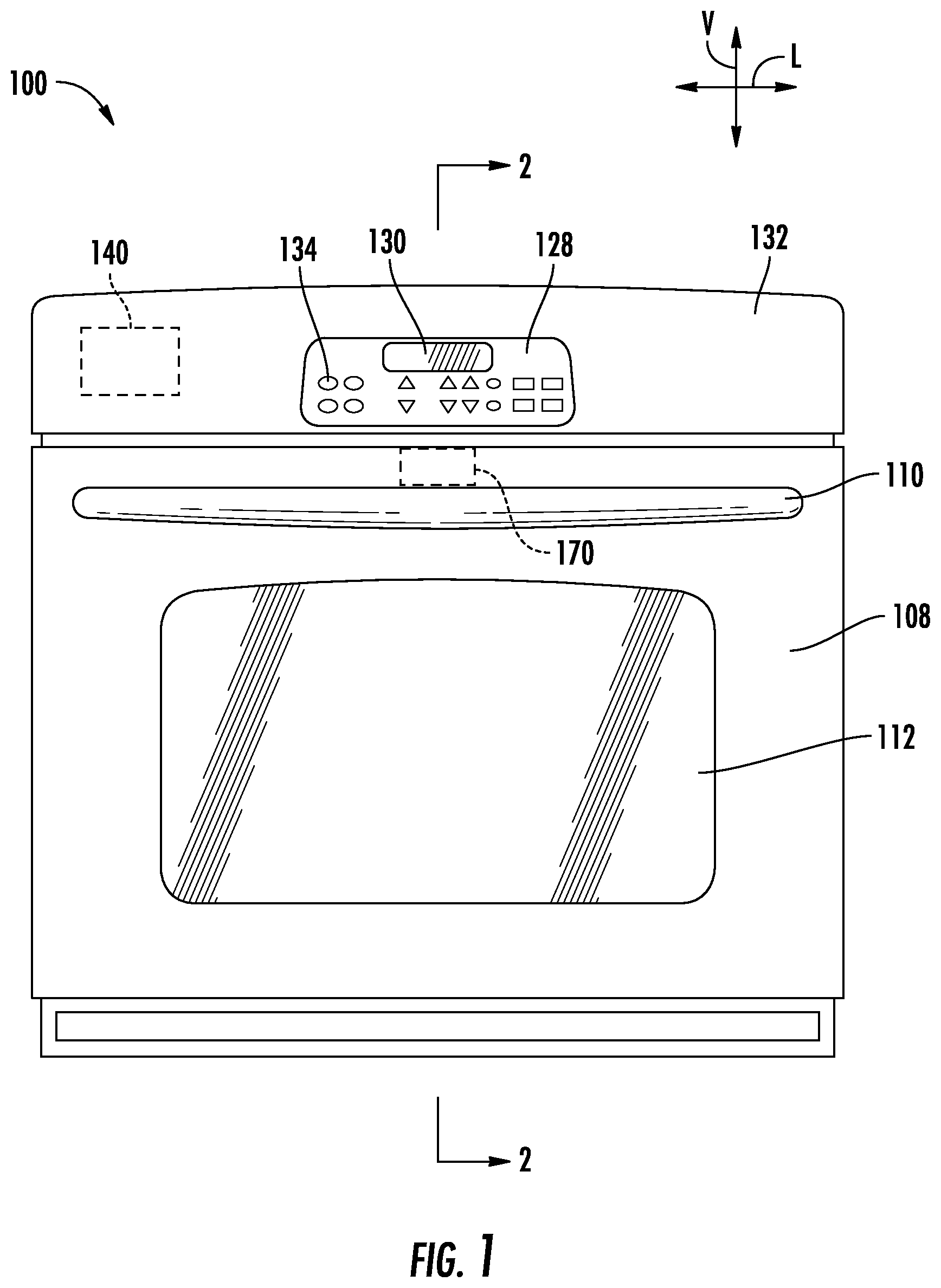 Patent US12327418 Figure 1 – Oven appliances and methods of automatic reverse sear cooking