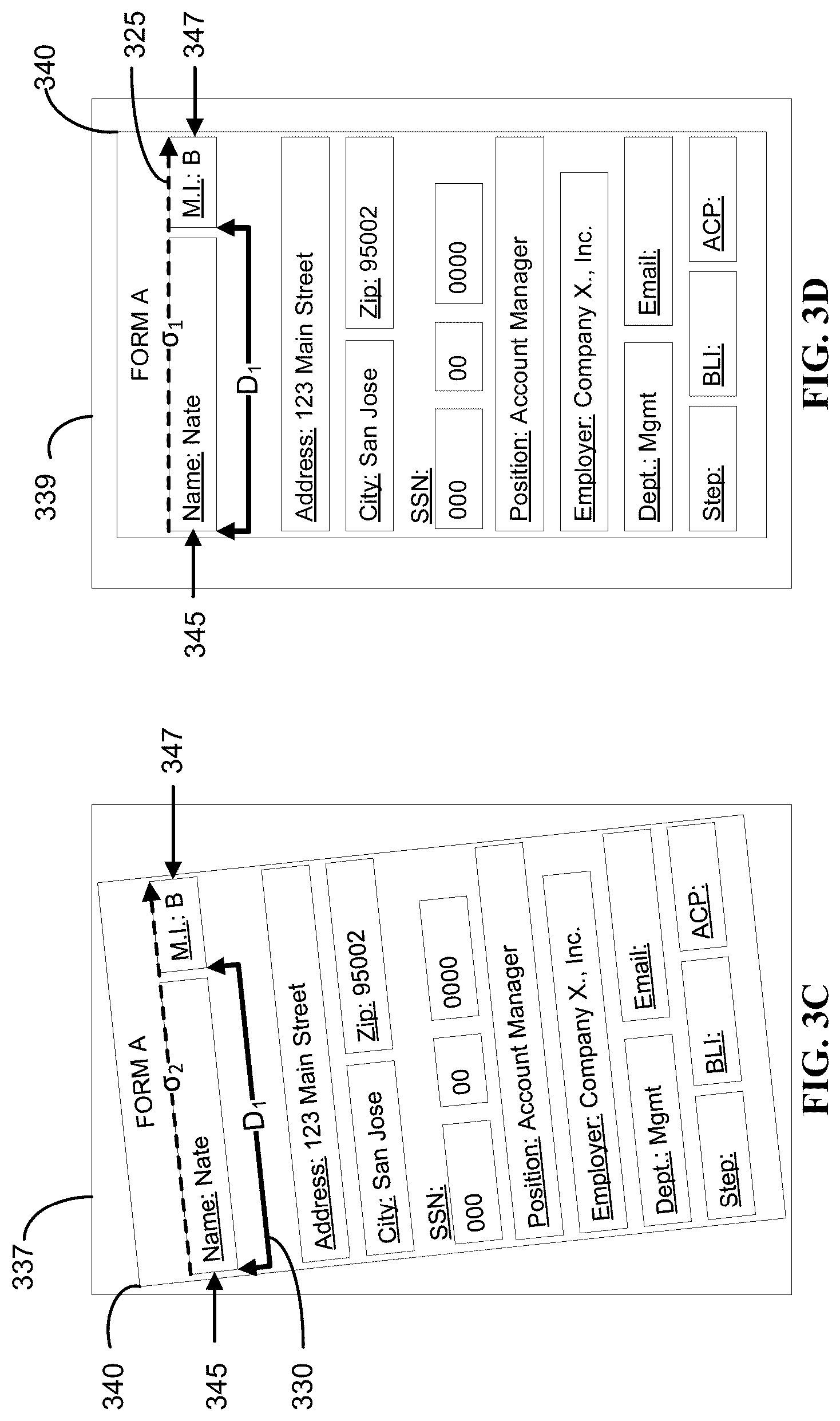 Patent US12327423 Figure 3 – Data extraction from form images