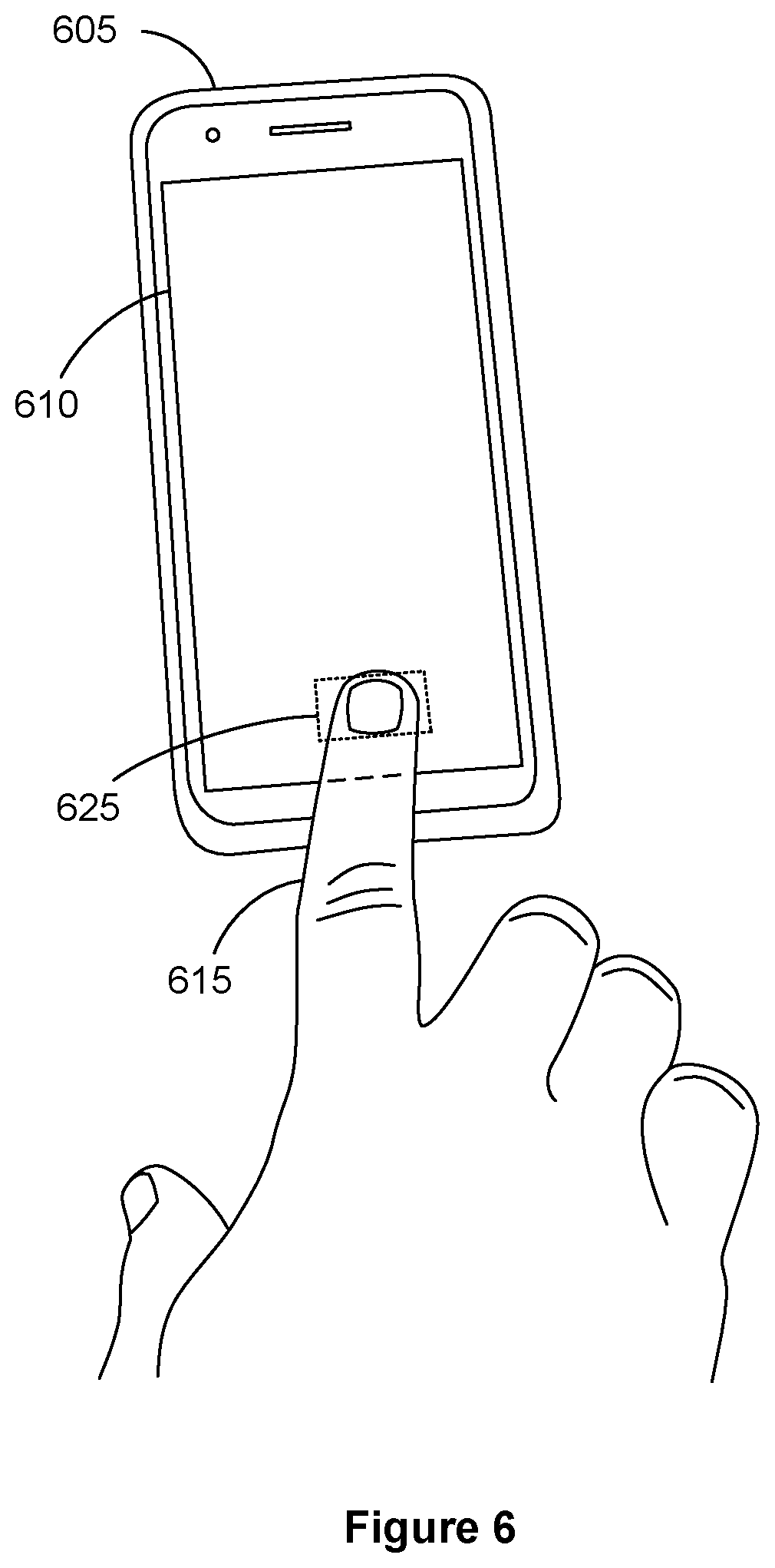 Patent US12327426 Figure 7 – Ultrasonic fingerprint sensor for under-display applications
