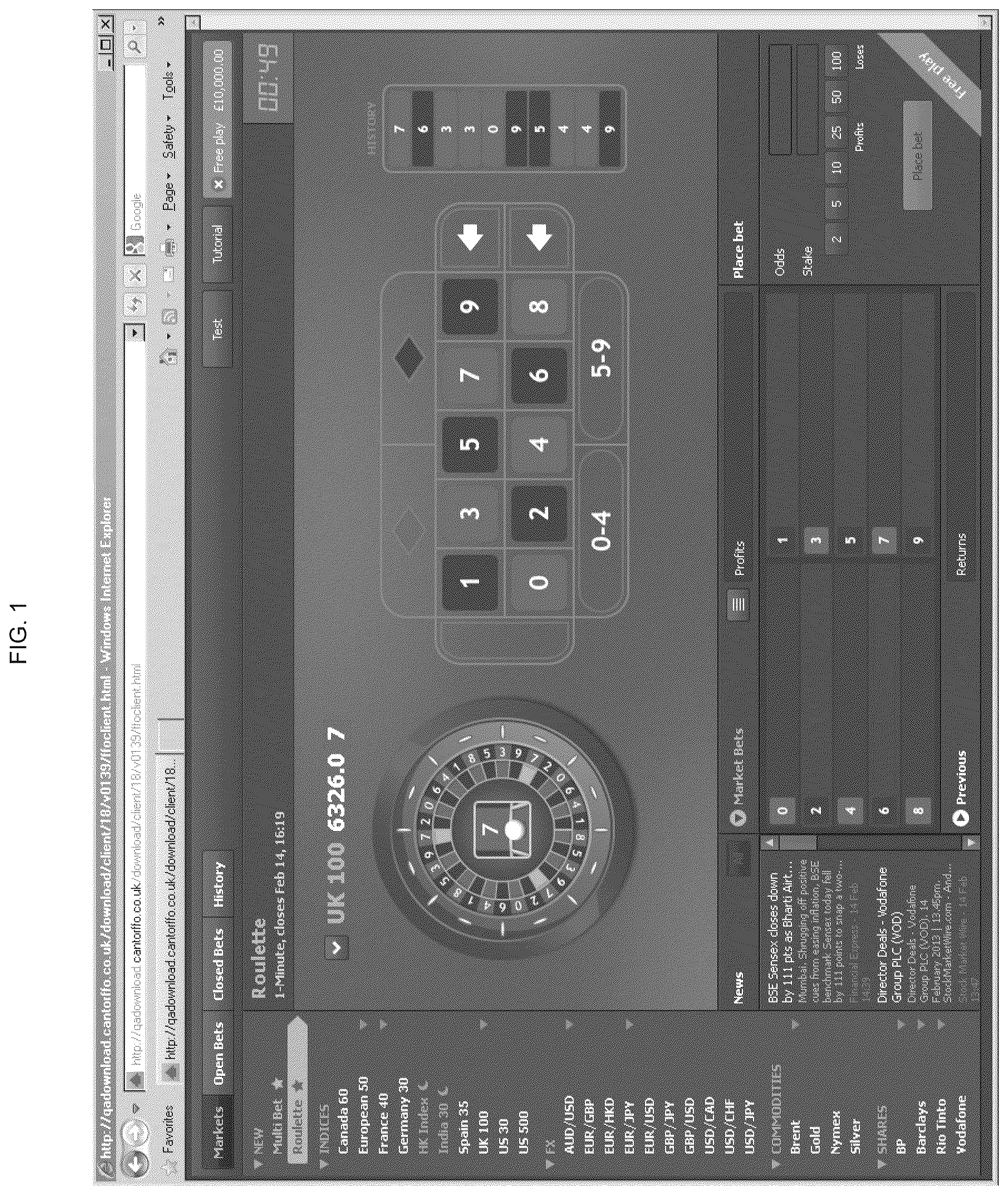 Patent US12327457 Figure 1 – Games using financial indicators as random number generators