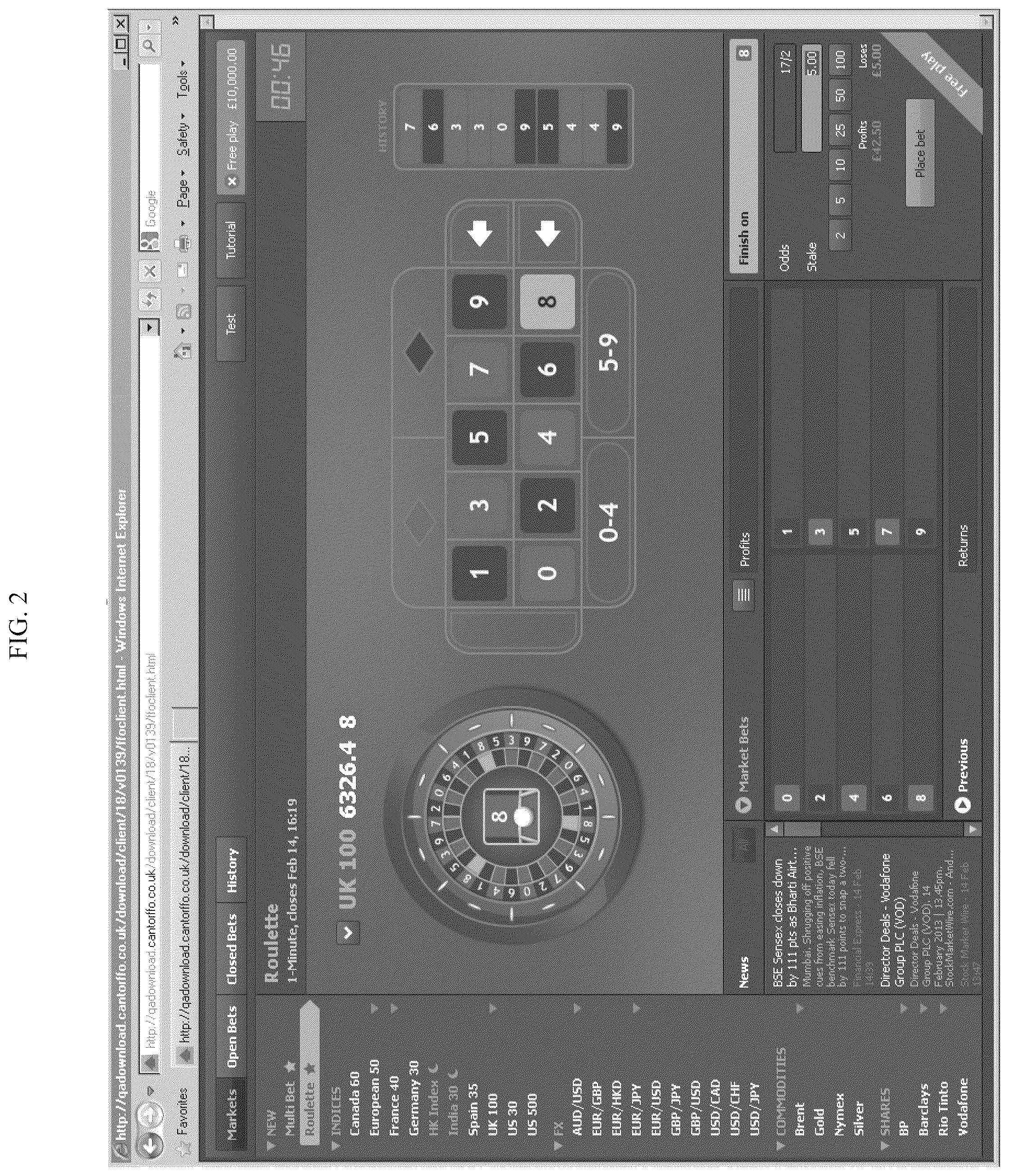 Patent US12327457 Figure 2 – Games using financial indicators as random number generators