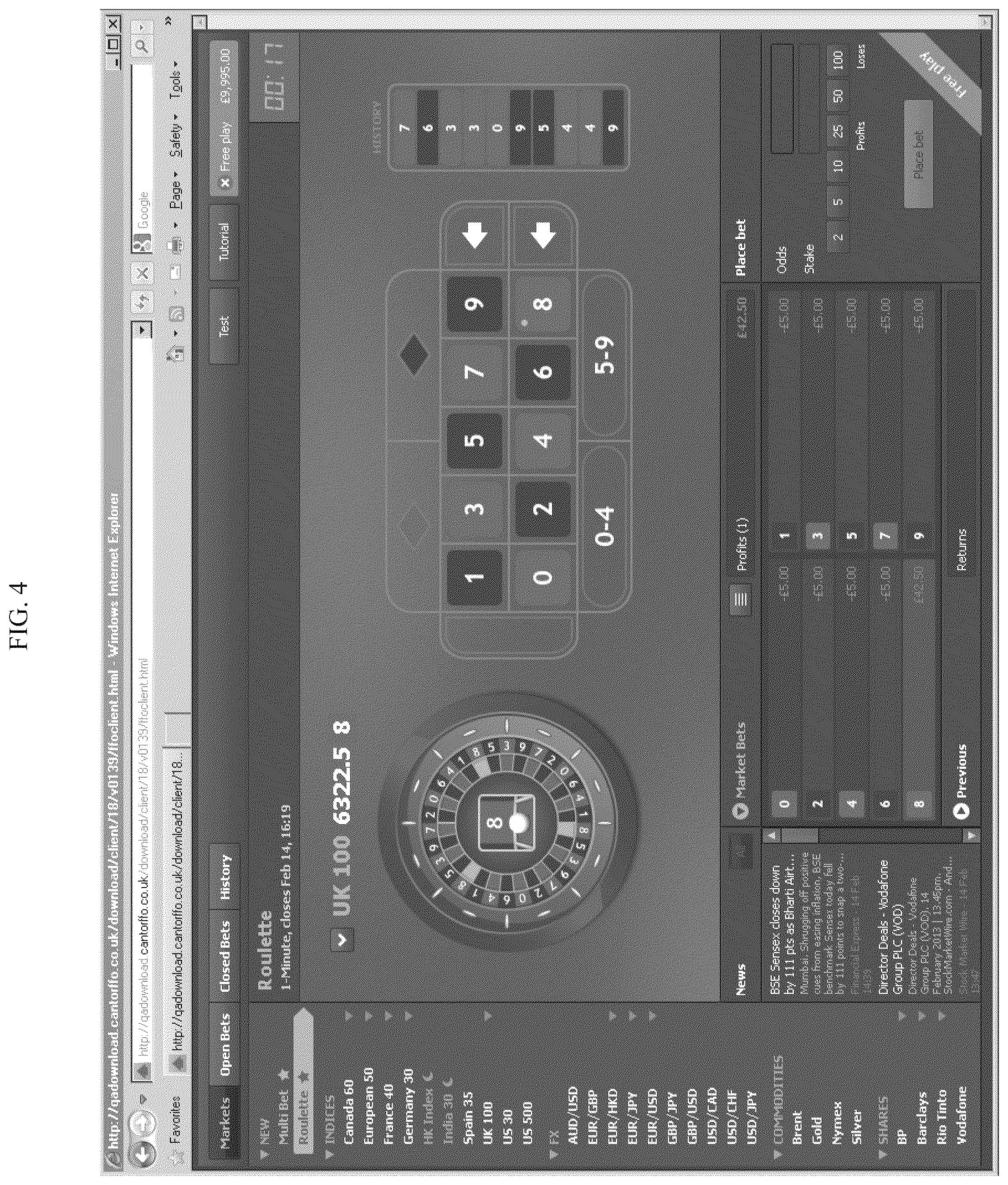 Patent US12327457 Figure 4 – Games using financial indicators as random number generators