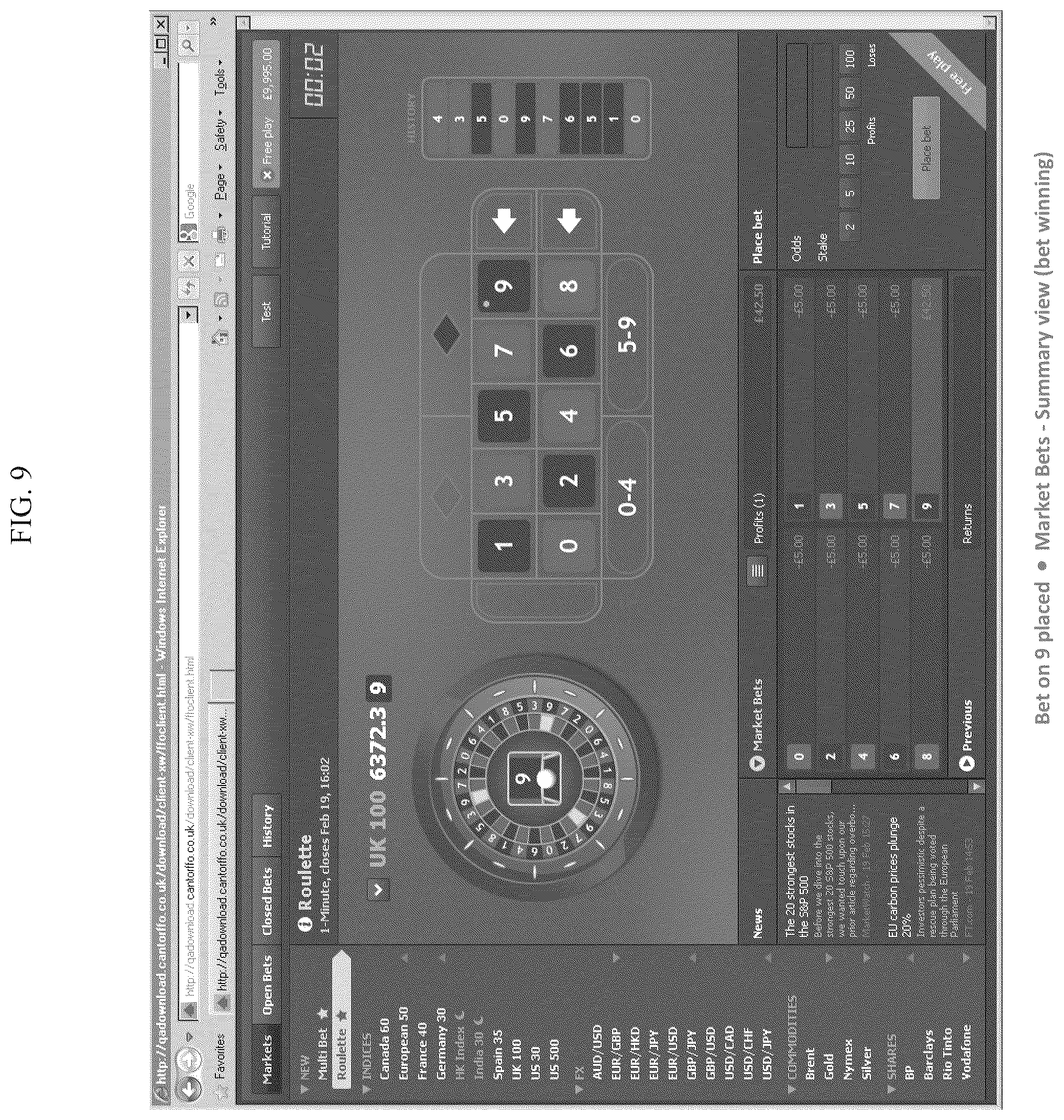 Patent US12327457 Figure 9 – Games using financial indicators as random number generators