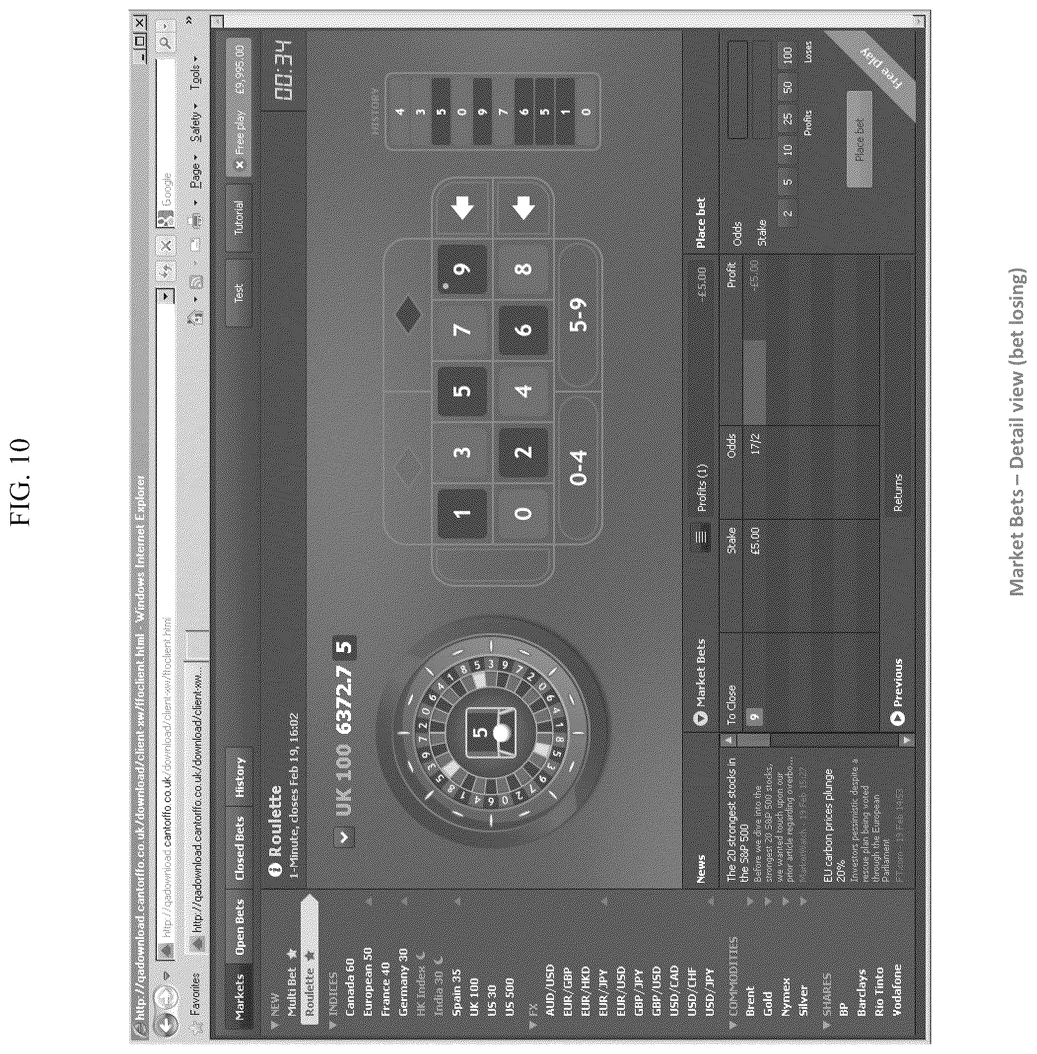 Patent US12327457 Figure 10 – Games using financial indicators as random number generators