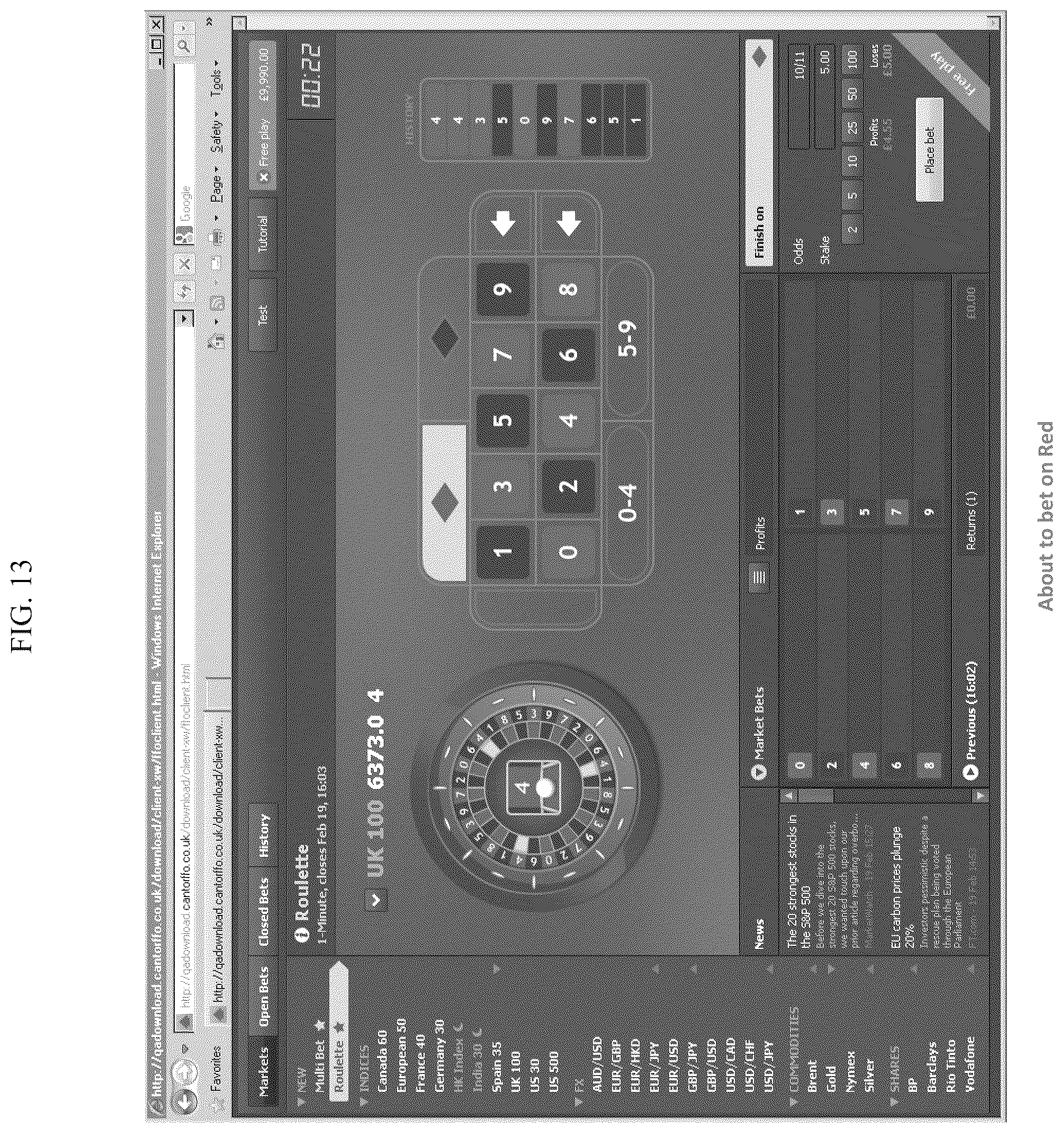 Patent US12327457 Figure 13 – Games using financial indicators as random number generators