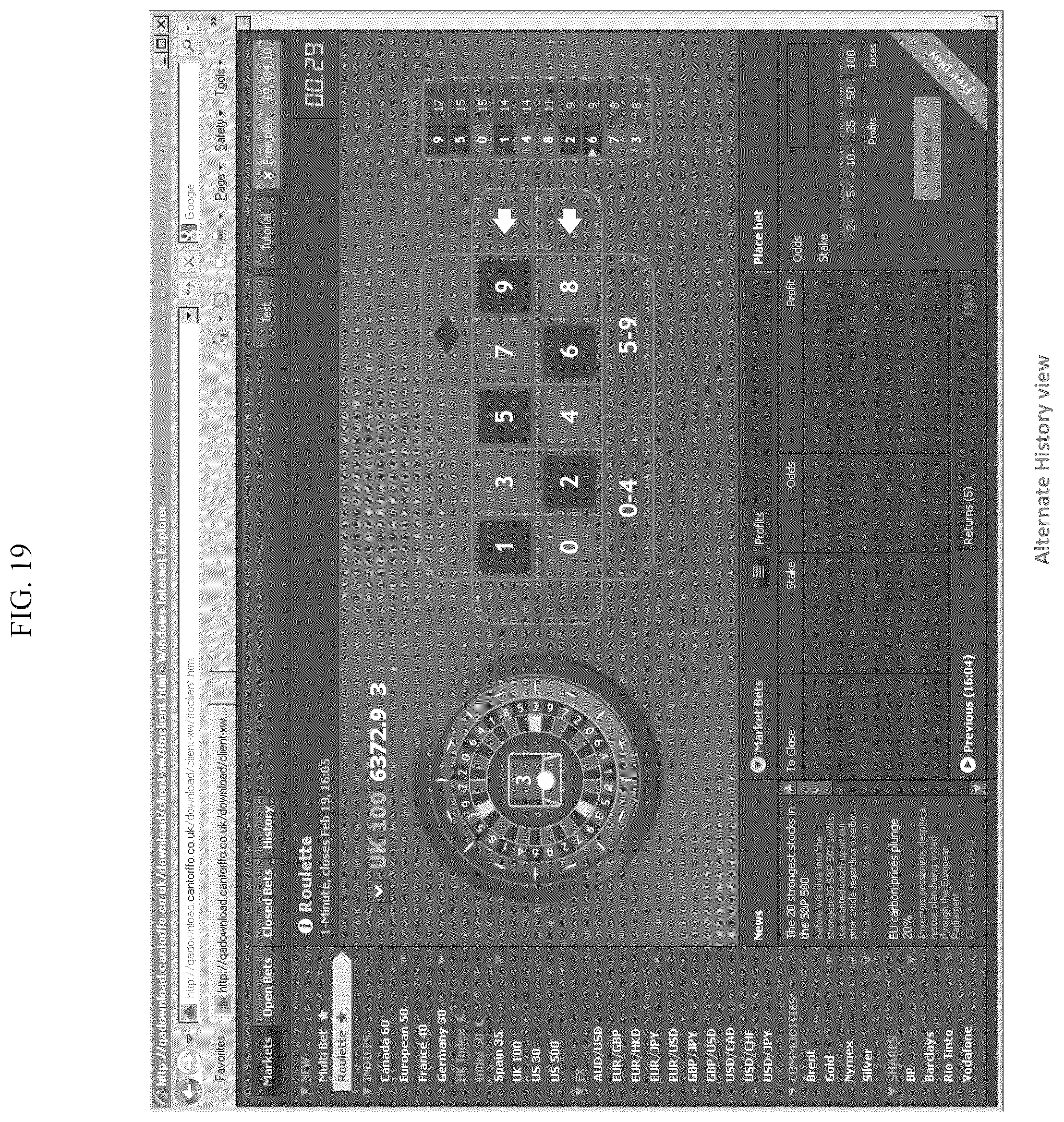Patent US12327457 Figure 19 – Games using financial indicators as random number generators