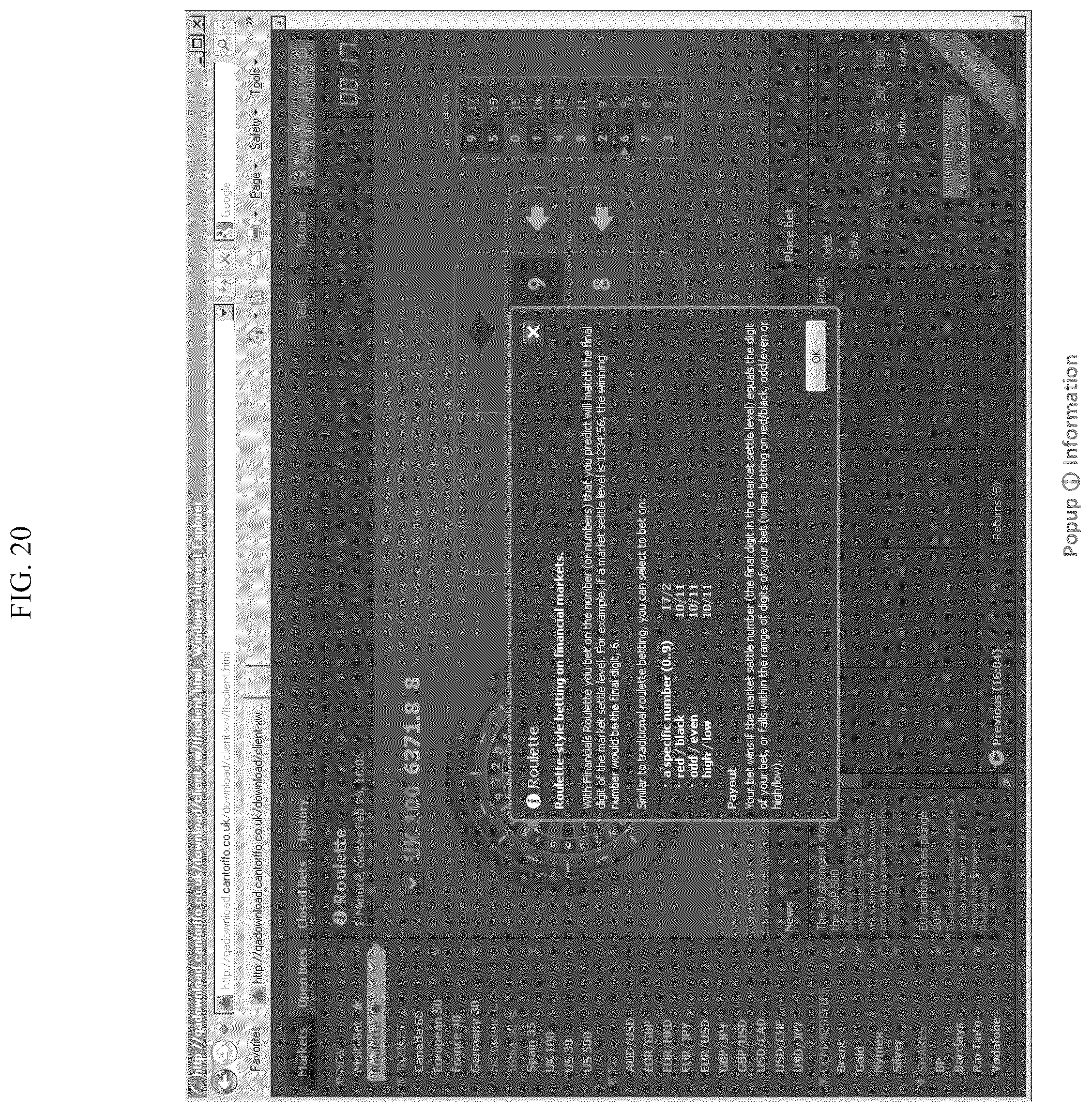 Patent US12327457 Figure 20 – Games using financial indicators as random number generators