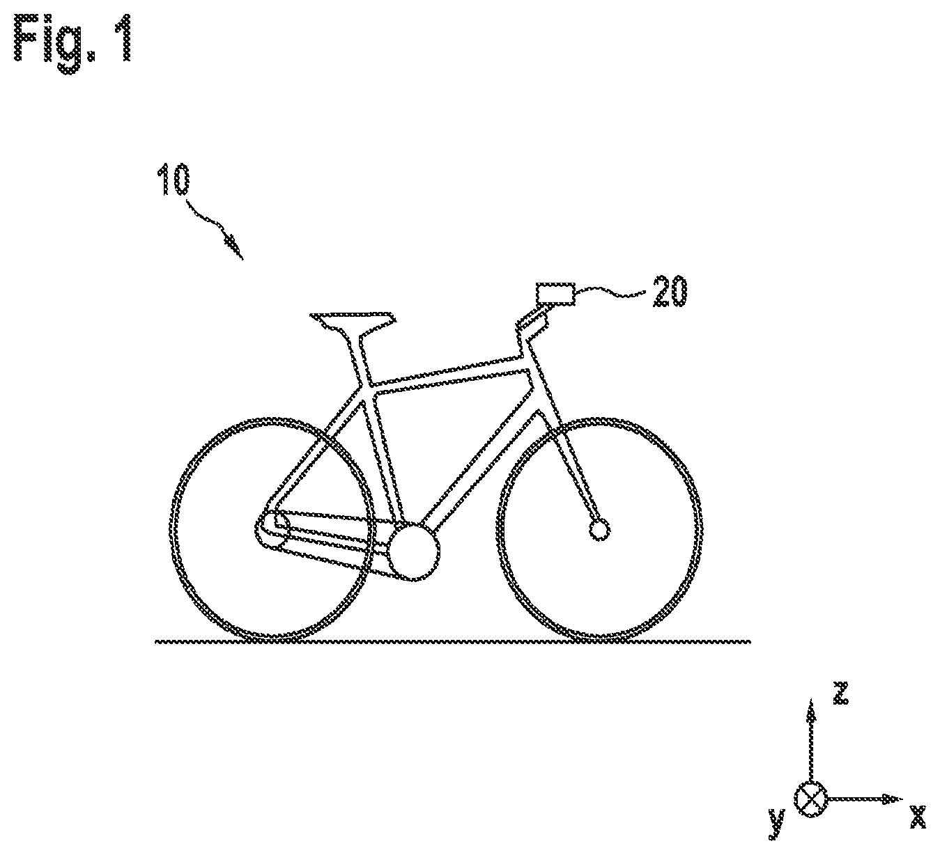 Patent US12327467 Figure 1 – Method and device for checking the plausibility of an accident involving a two-wheeled vehicle