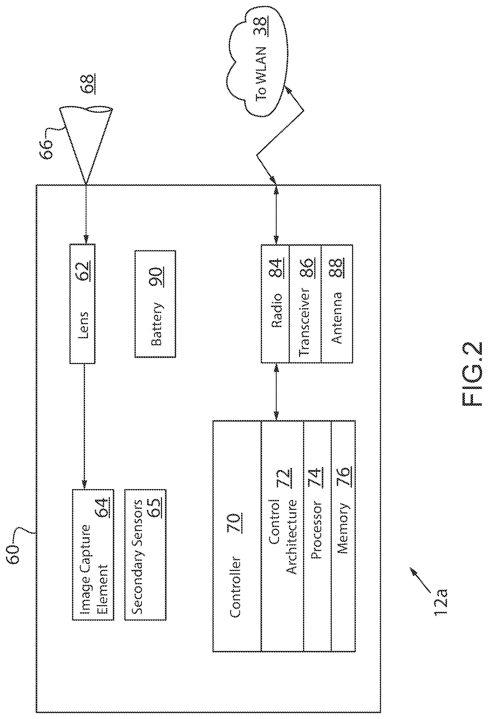 Patent US12327469 Figure 2 – Monitoring system and method capable of evaluating events and sending different types of notifications to a user device based on the evaluation