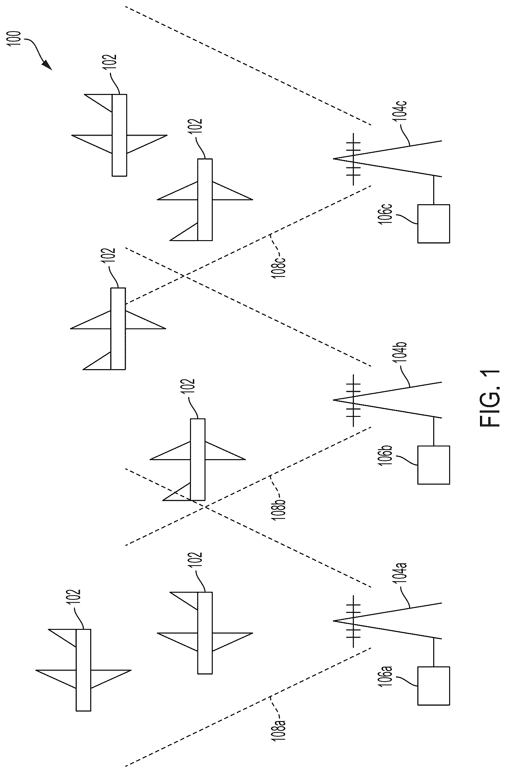 Patent US12327479 Figure 1 – Systems and methods for implementing an air traffic control voice relay for unmanned aircraft systems over an aviation network