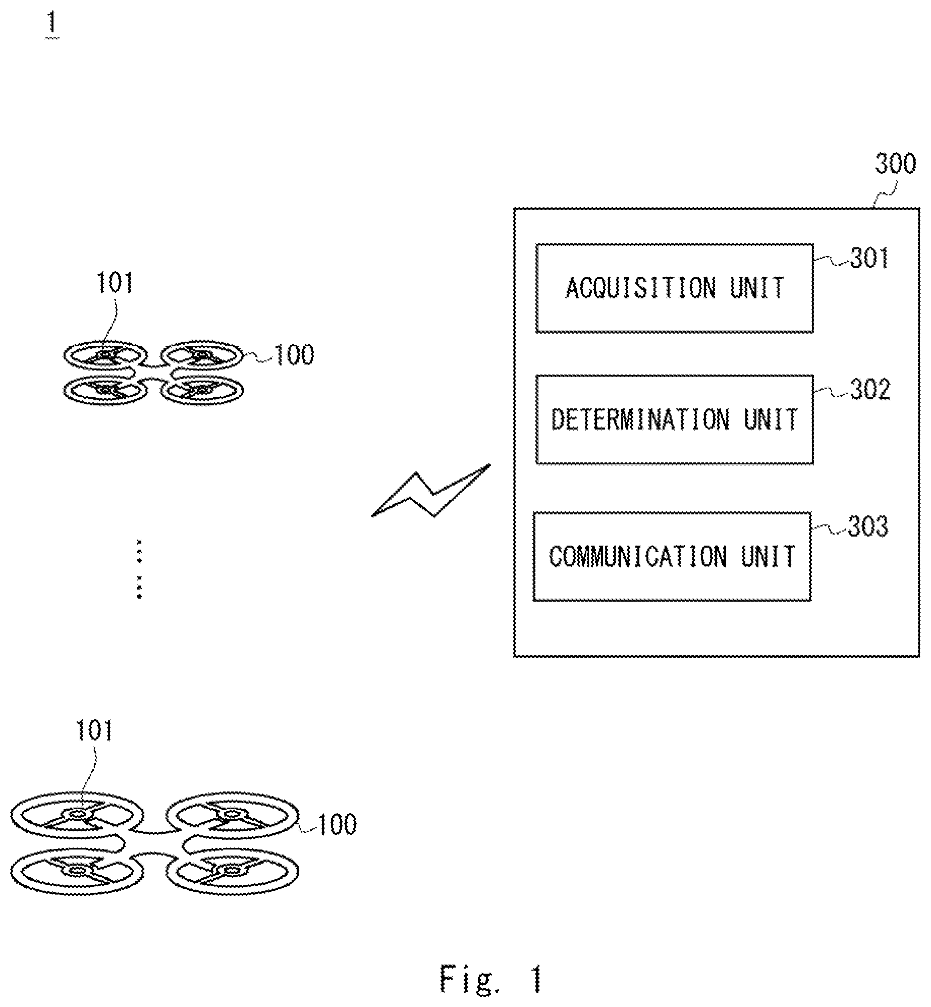 Patent US12327483 Figure 1 – Landing information determination apparatus, landing information determination system, landing information determination method, and computer-readable medium