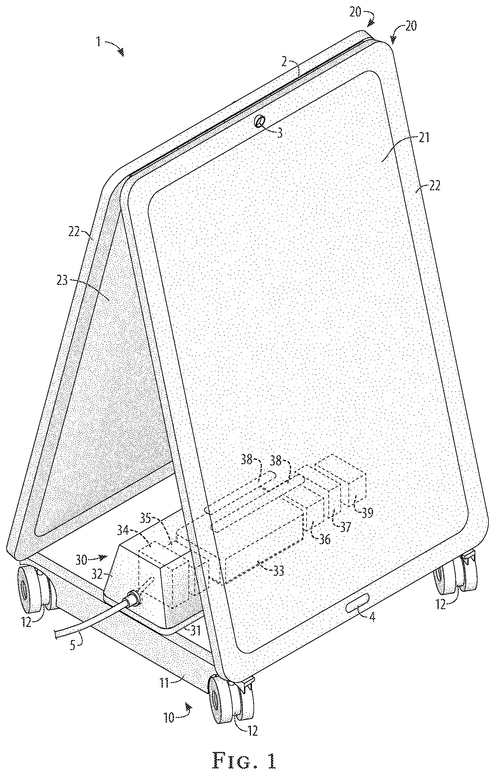 Patent US12327497 Figure 1 – Remote control and communication advertising display system and method