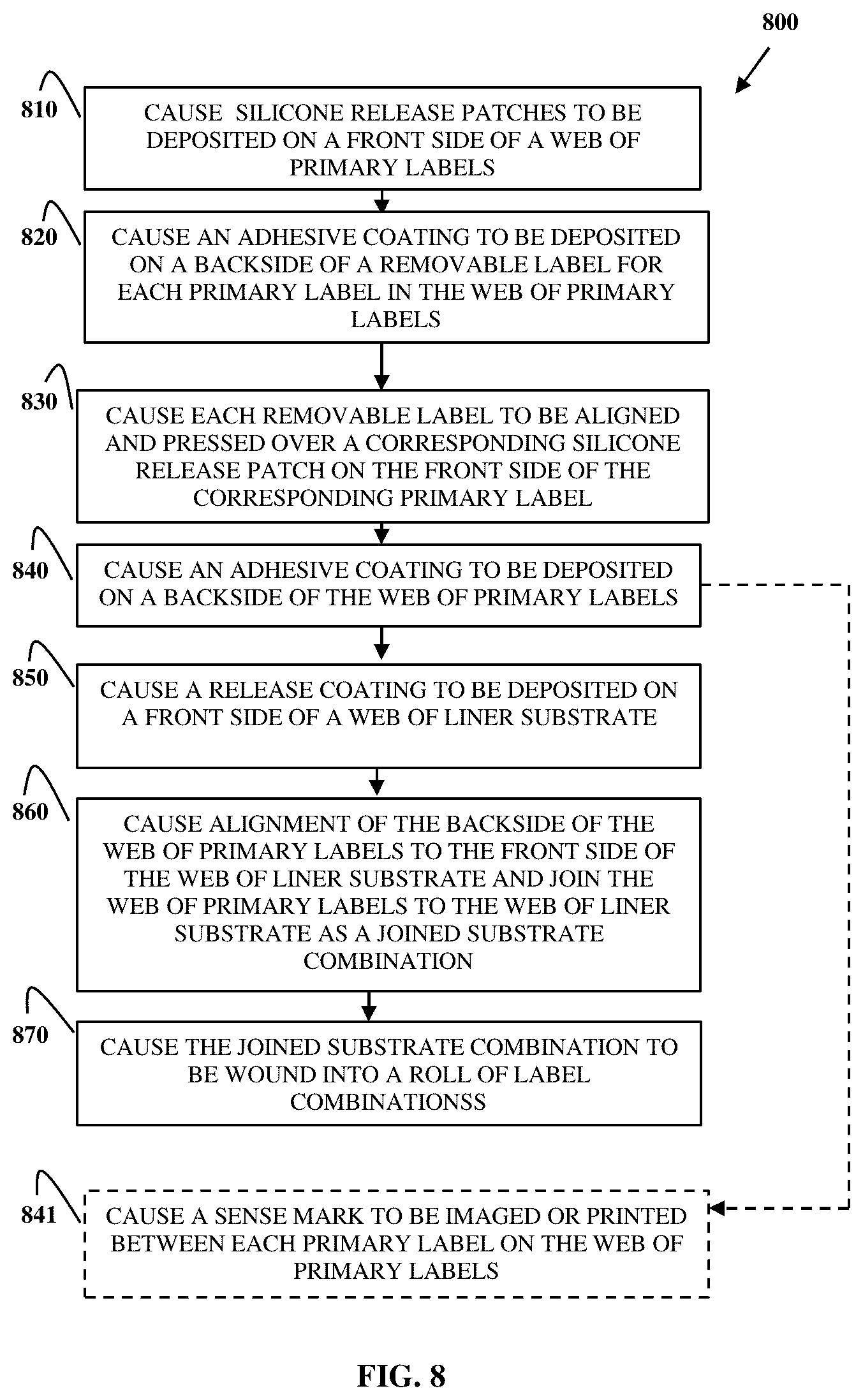 Patent US12327498 Figure 9 – Single ply piggyback label
