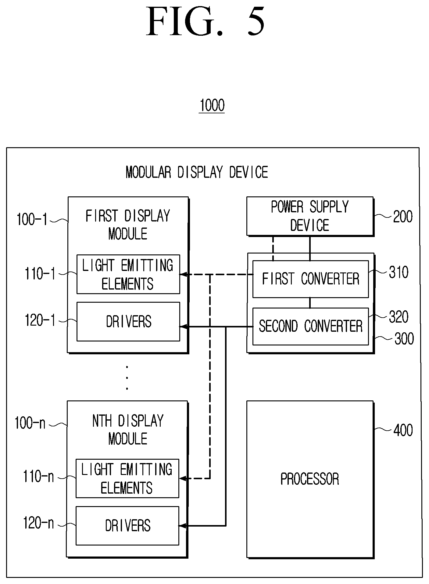 Patent US12327505 Figure 5 – Display device and control method therefor