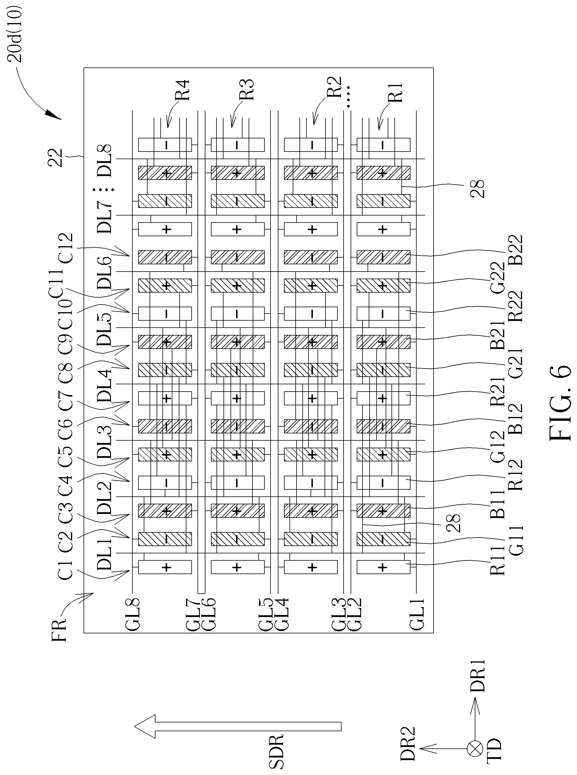 Patent US12327506 Figure 7 – Substrate structure