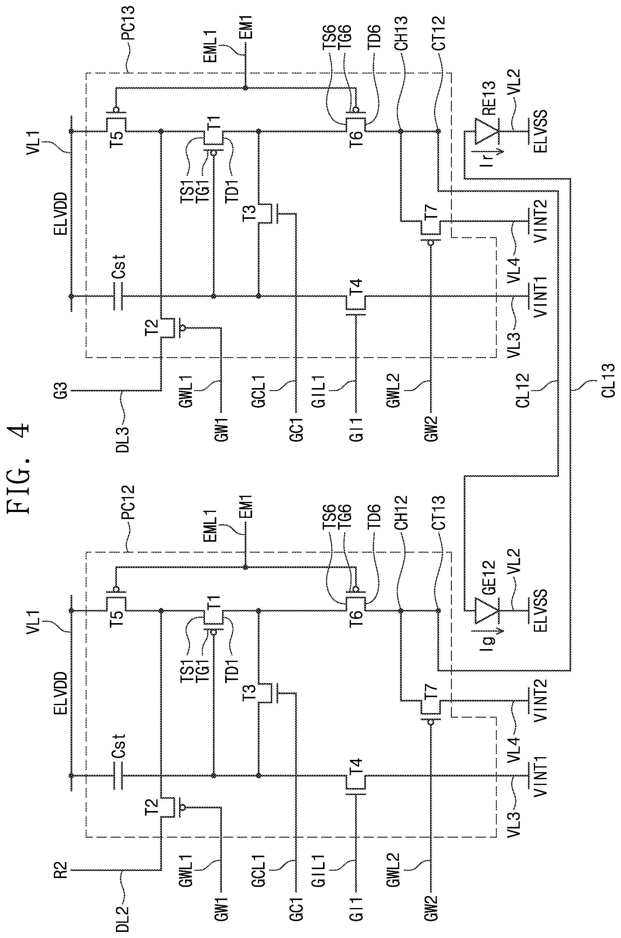 Patent US12327515 Figure 4 – Display panel and display device including the same