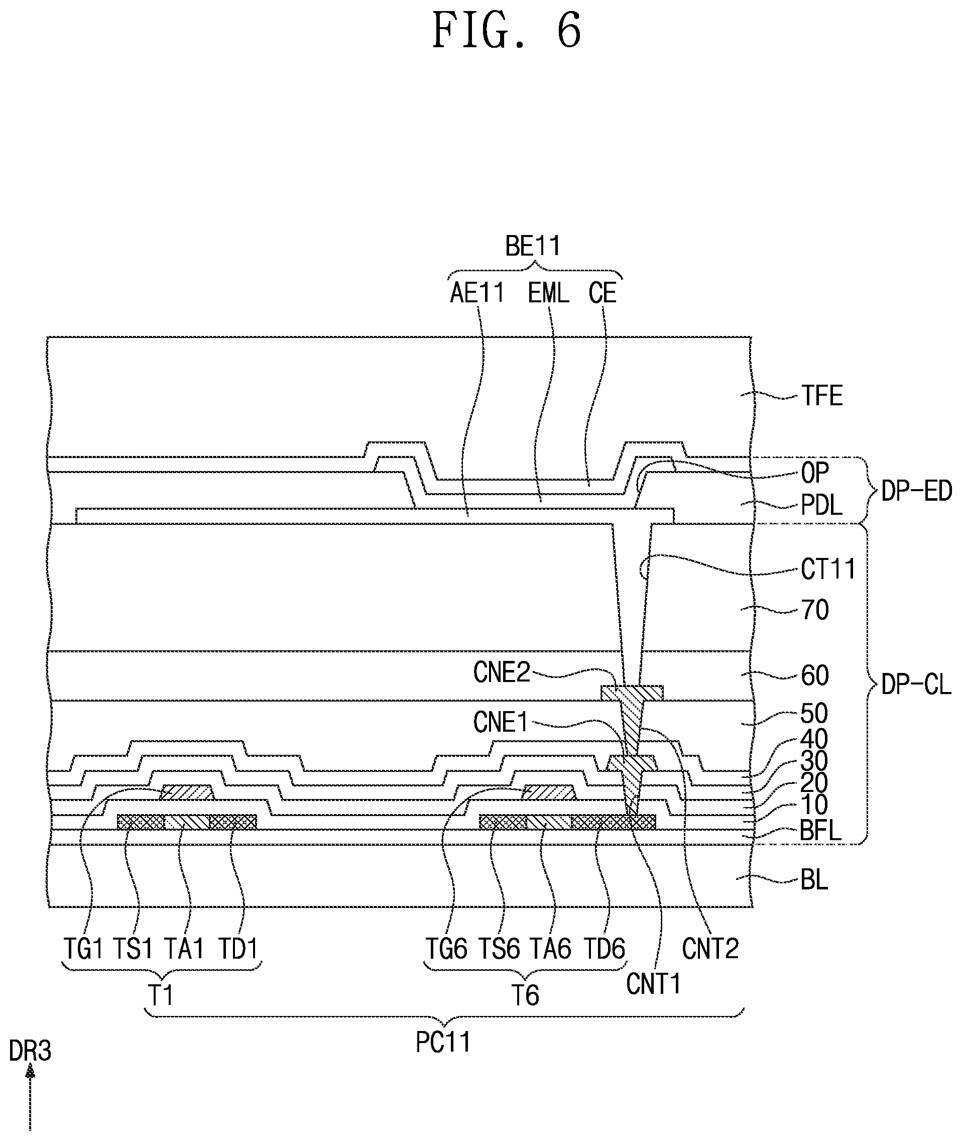 Patent US12327515 Figure 6 – Display panel and display device including the same
