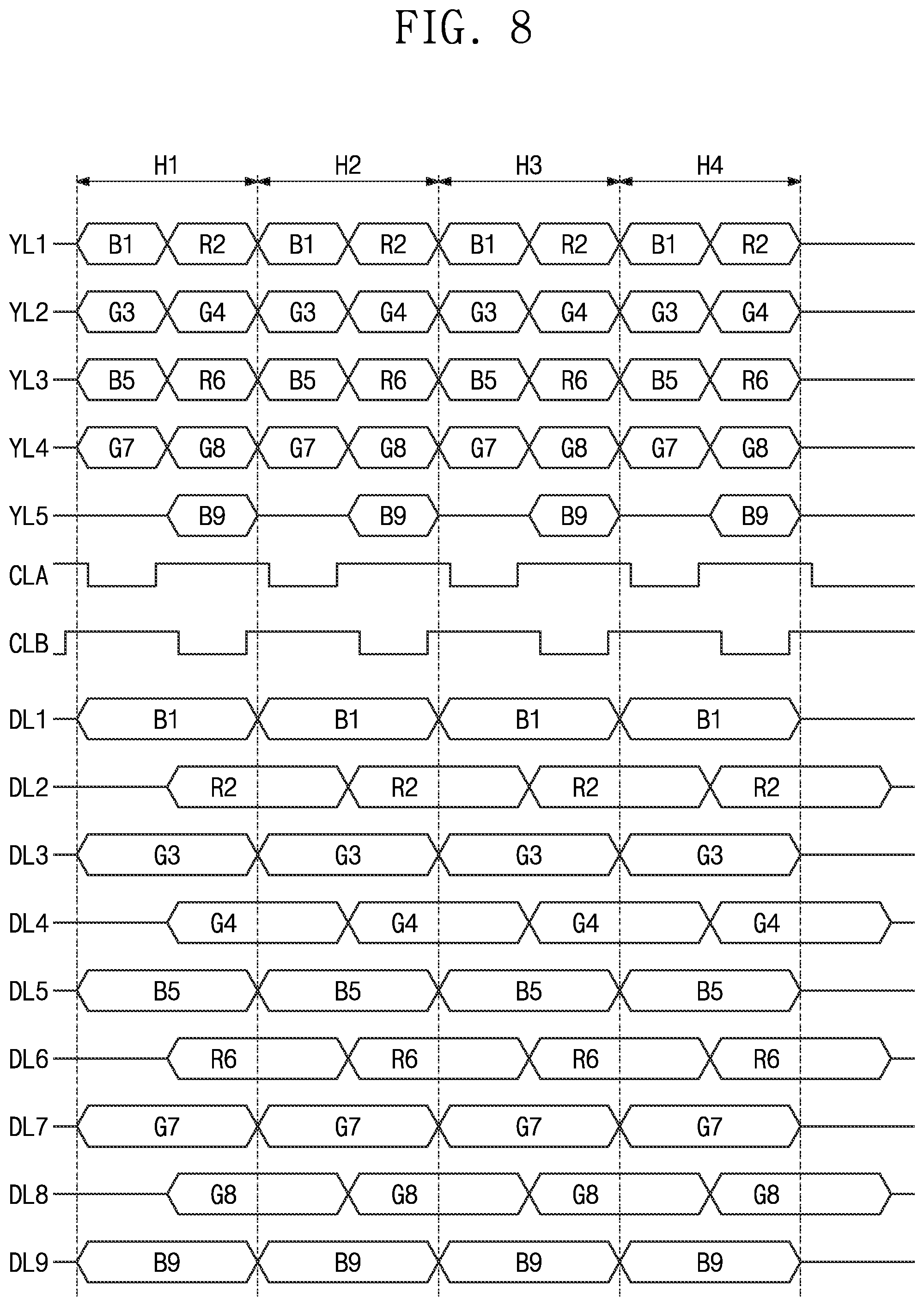 Patent US12327515 Figure 8 – Display panel and display device including the same