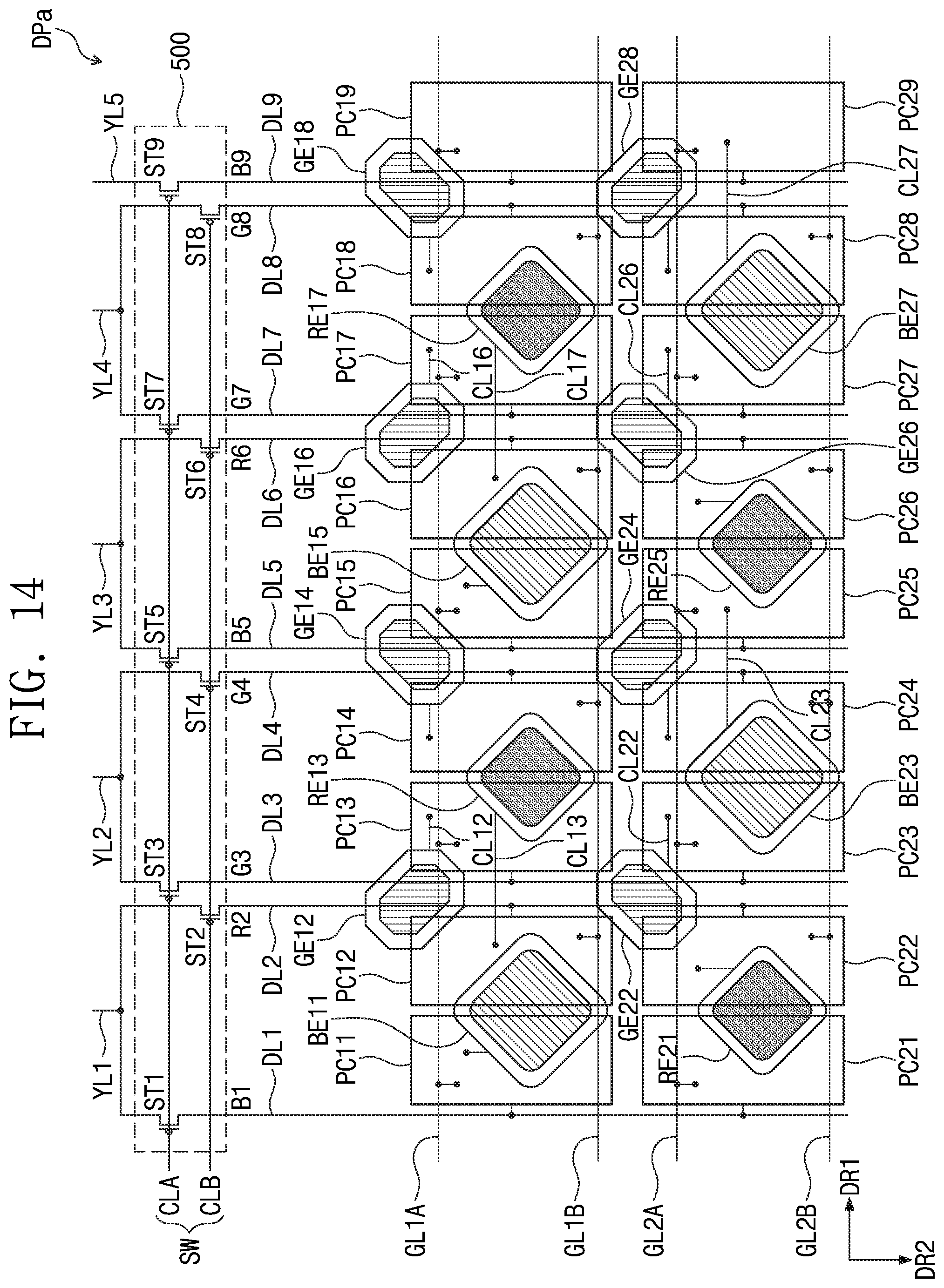 Patent US12327515 Figure 14 – Display panel and display device including the same