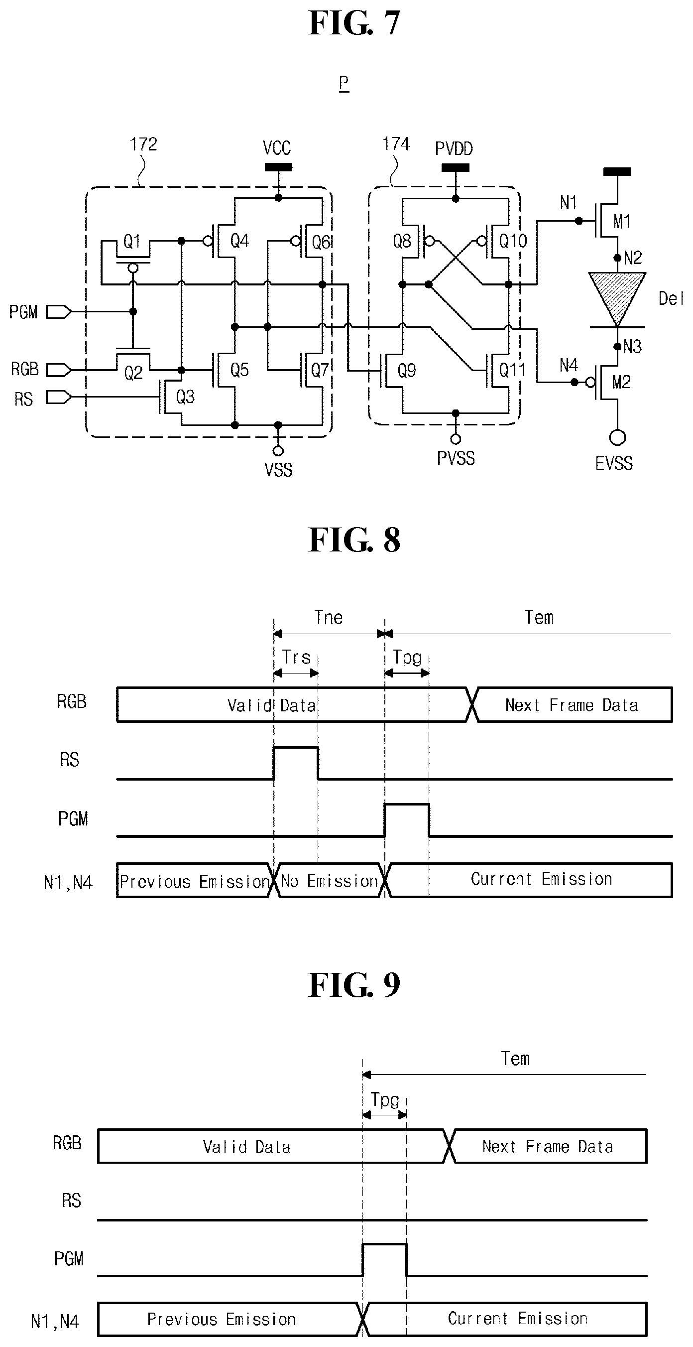 Patent US12327516 Figure 4 – Light emitting diode display device and method of driving the same