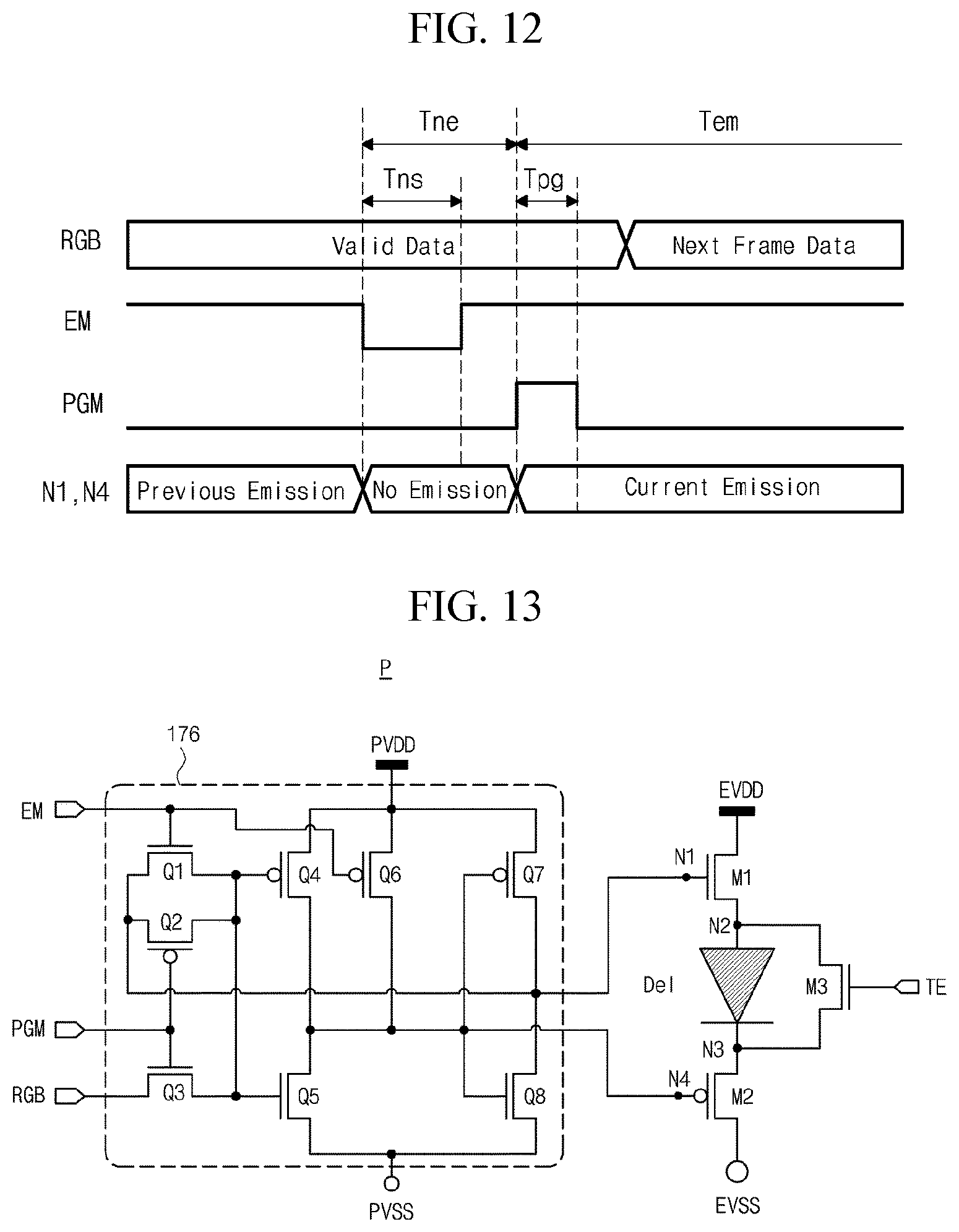 Patent US12327516 Figure 6 – Light emitting diode display device and method of driving the same
