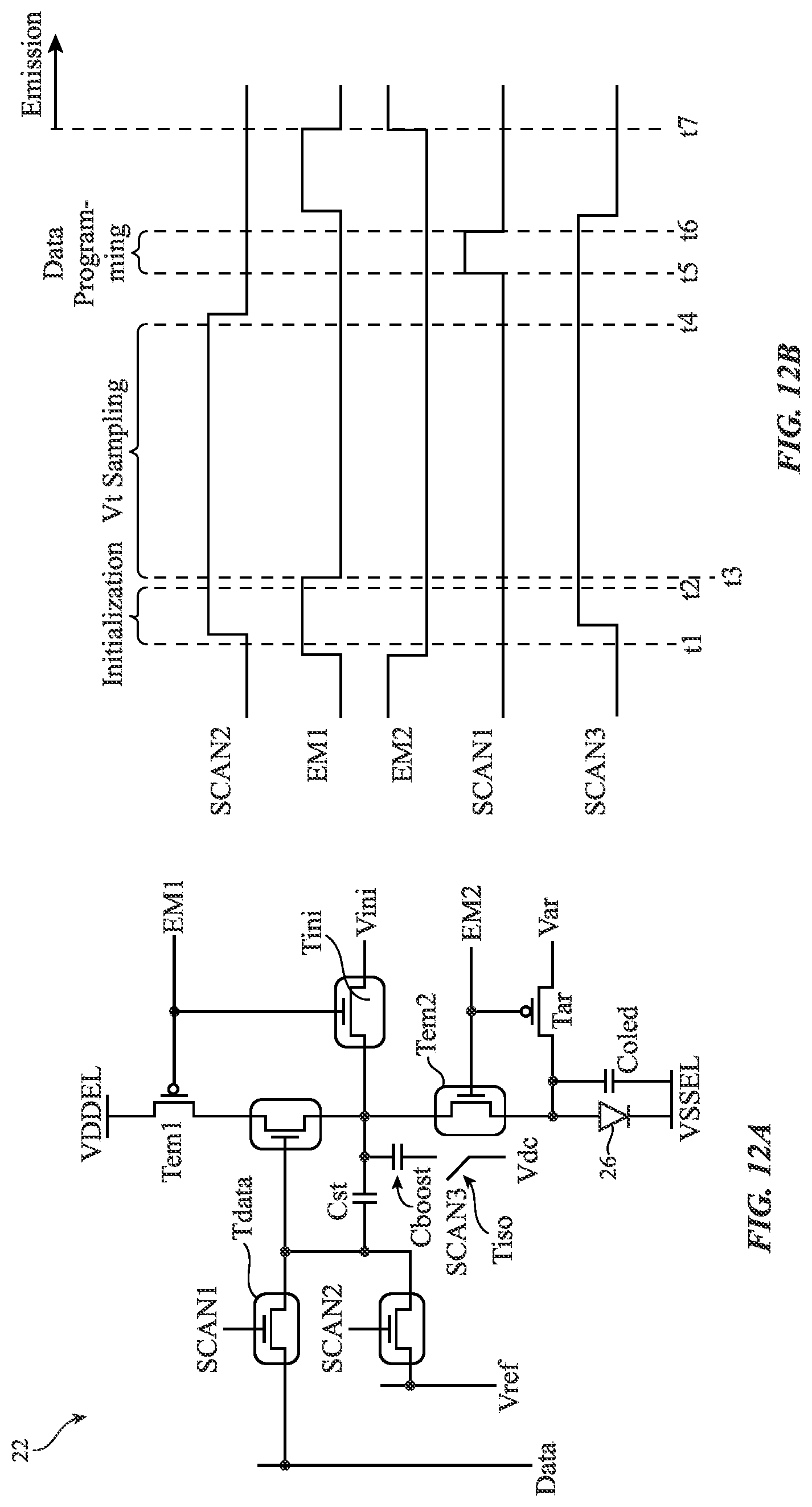 Patent US12327519 Figure 13 – Electronic devices with displays for mitigating cathode noise