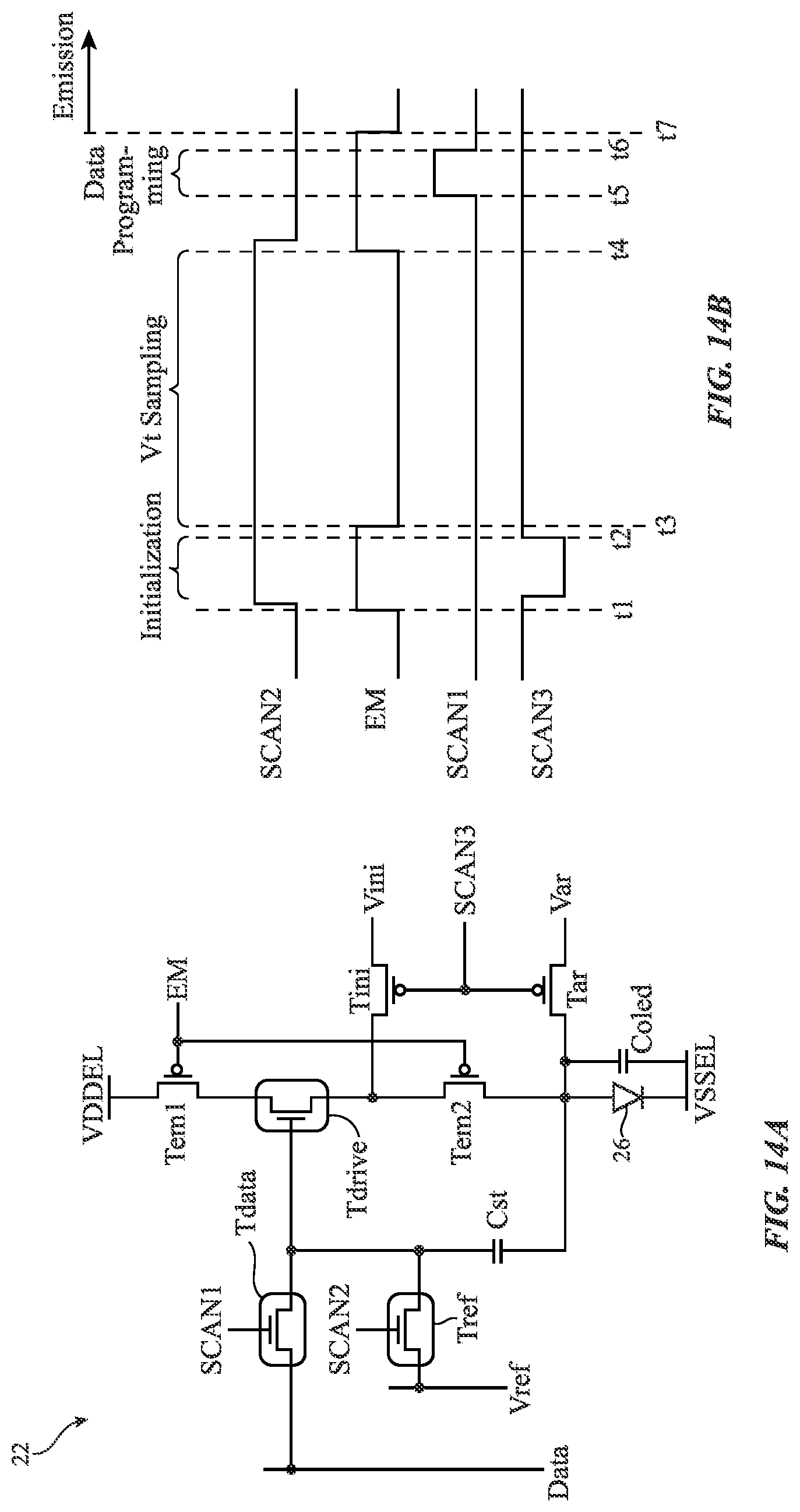 Patent US12327519 Figure 15 – Electronic devices with displays for mitigating cathode noise