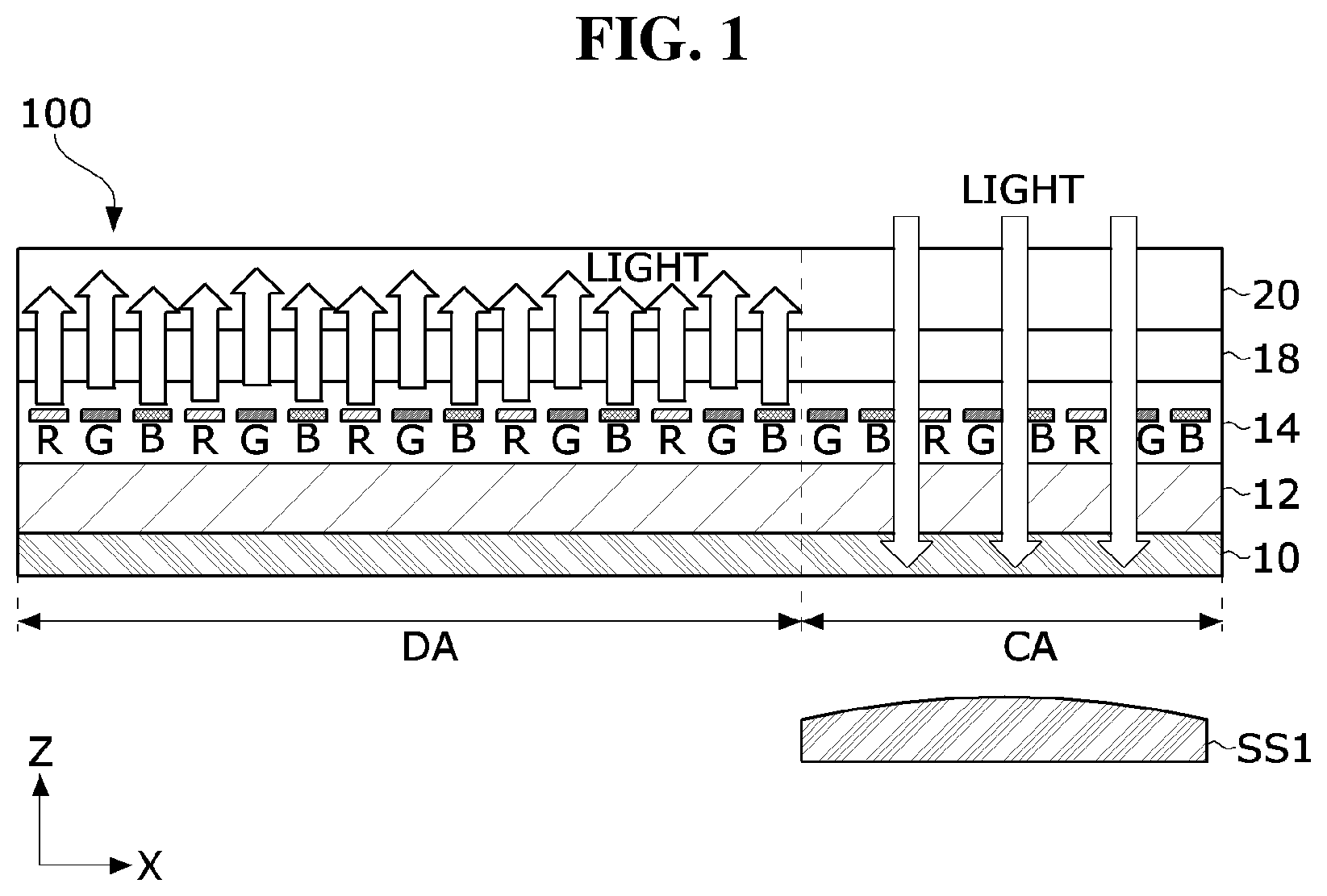 Patent US12327520 Figure 1 – Display panel and display device using the same