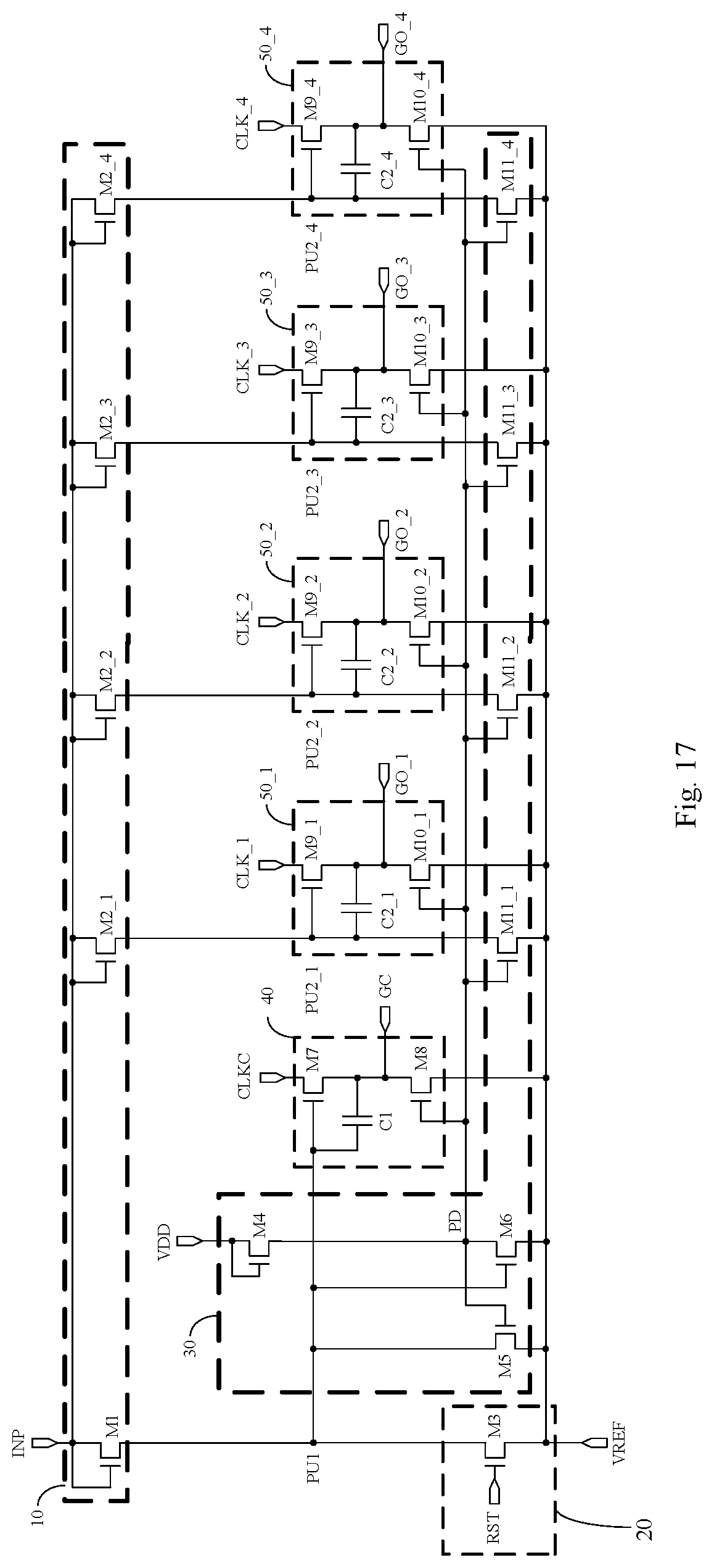 Patent US12327534 Figure 16 – Array substrate including gate drive circuit with shift register units in cascade, display device and driving method