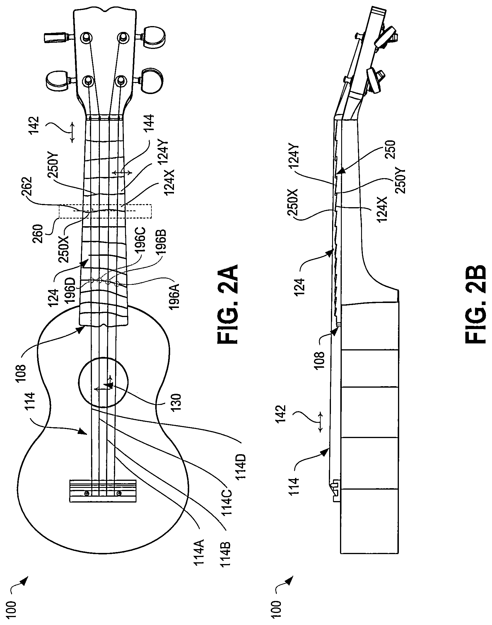 Patent US12327537 Figure 2 – Fretboard for stringed musical instrument