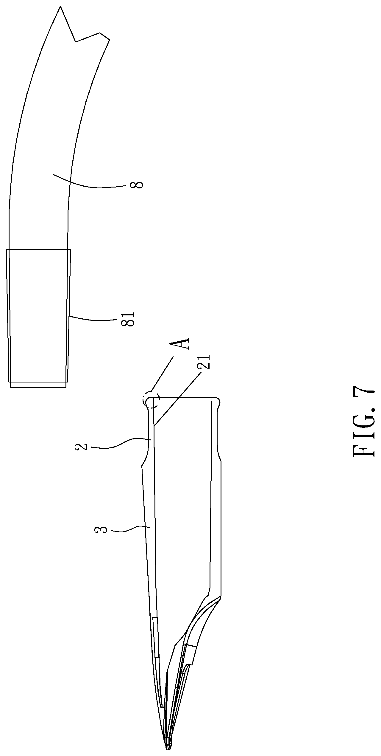 Patent US12327538 Figure 7 – Saxophone mouthpiece