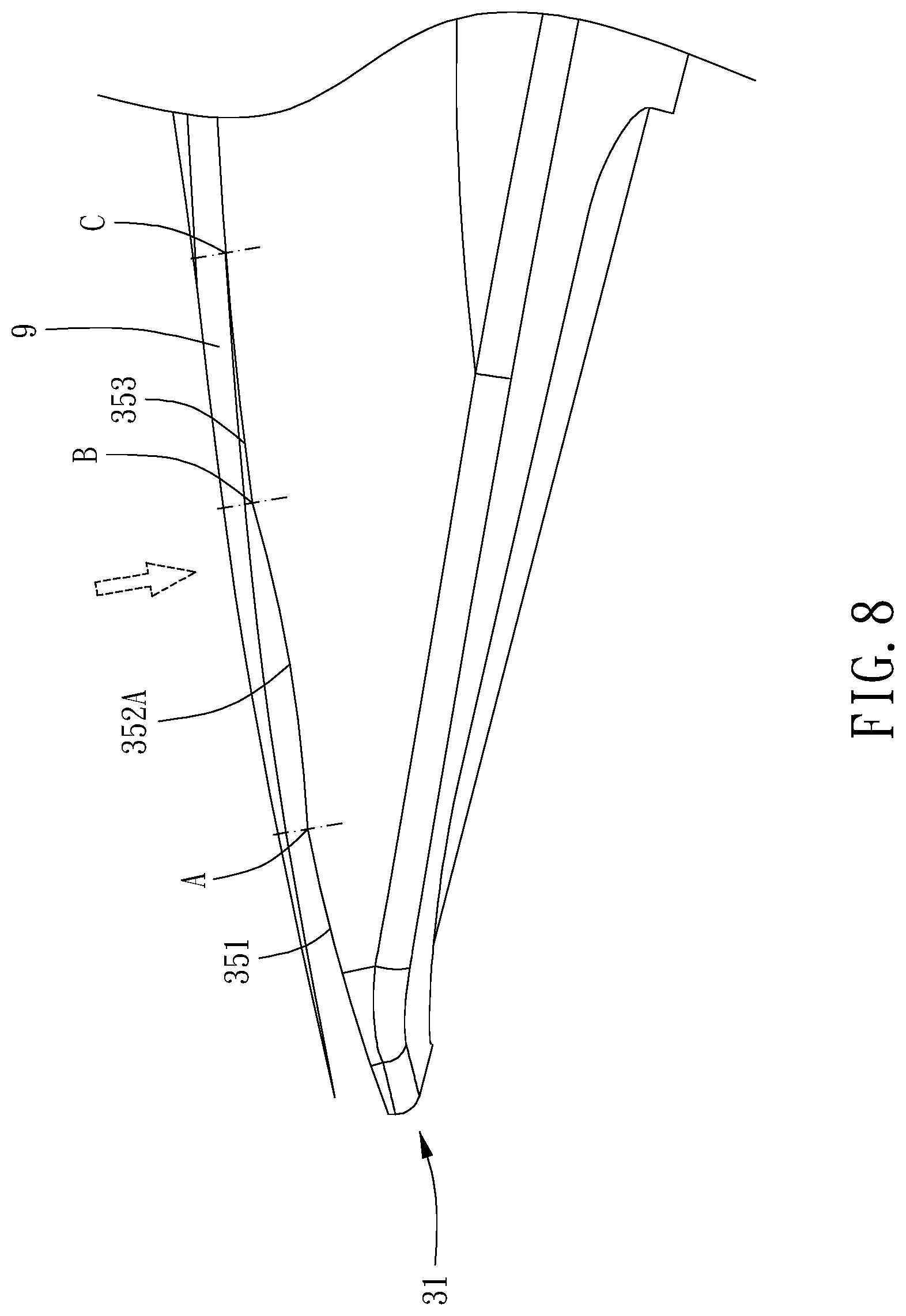 Patent US12327538 Figure 9 – Saxophone mouthpiece