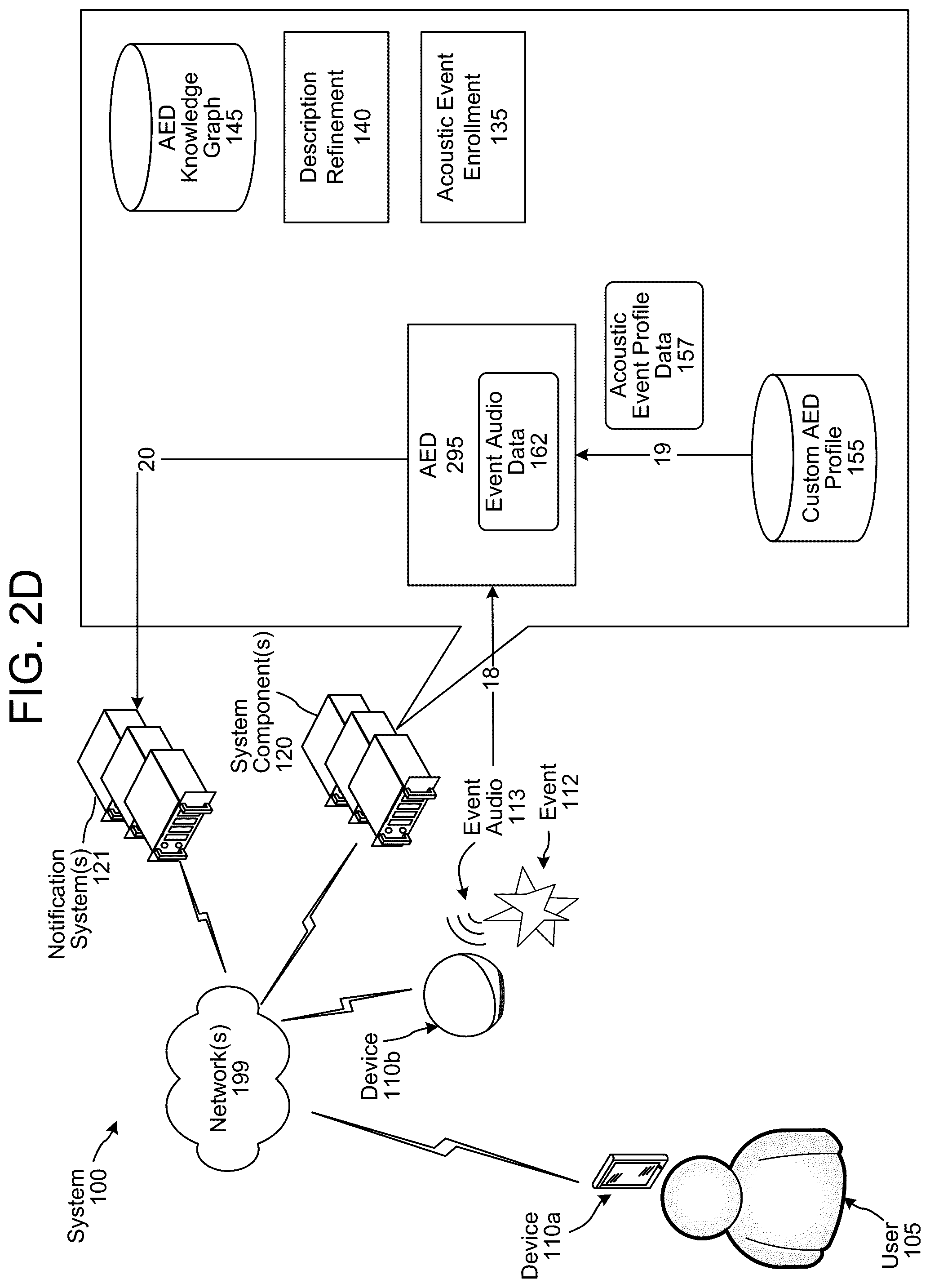 Patent US12327551 Figure 8 – Acoustic event detection