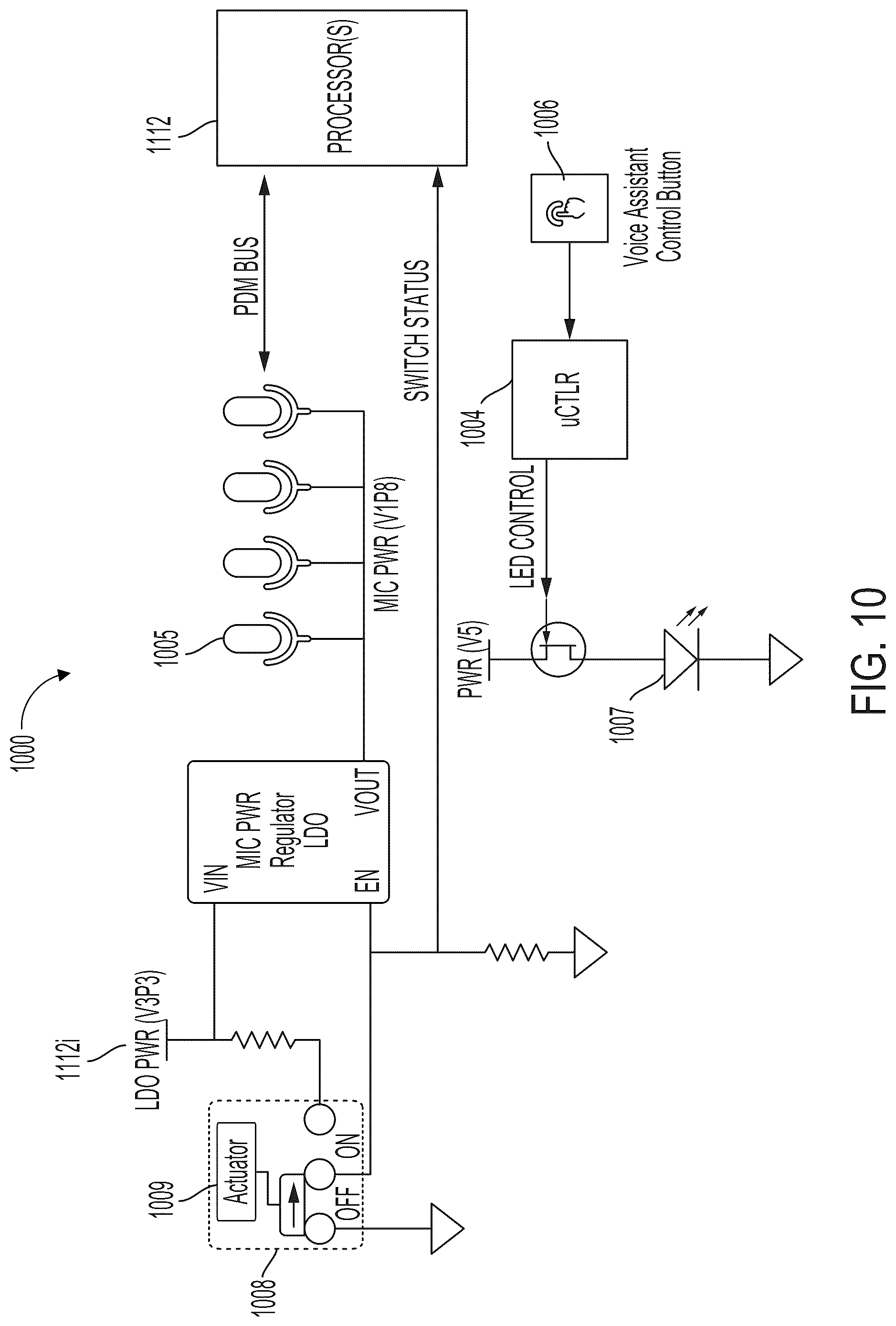 Patent US12327556 Figure 16 – Enabling and disabling microphones and voice assistants