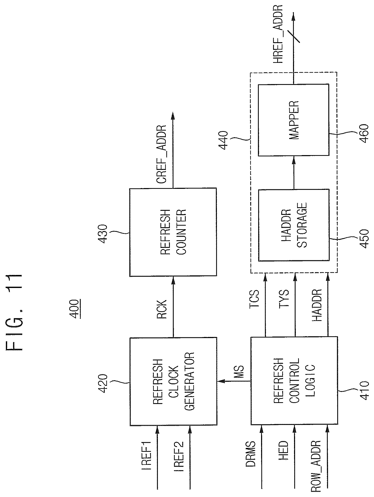 Patent US12327583 Figure 11 – Memory controller that transmits hammer addresses with different command protocols and memory system including the same