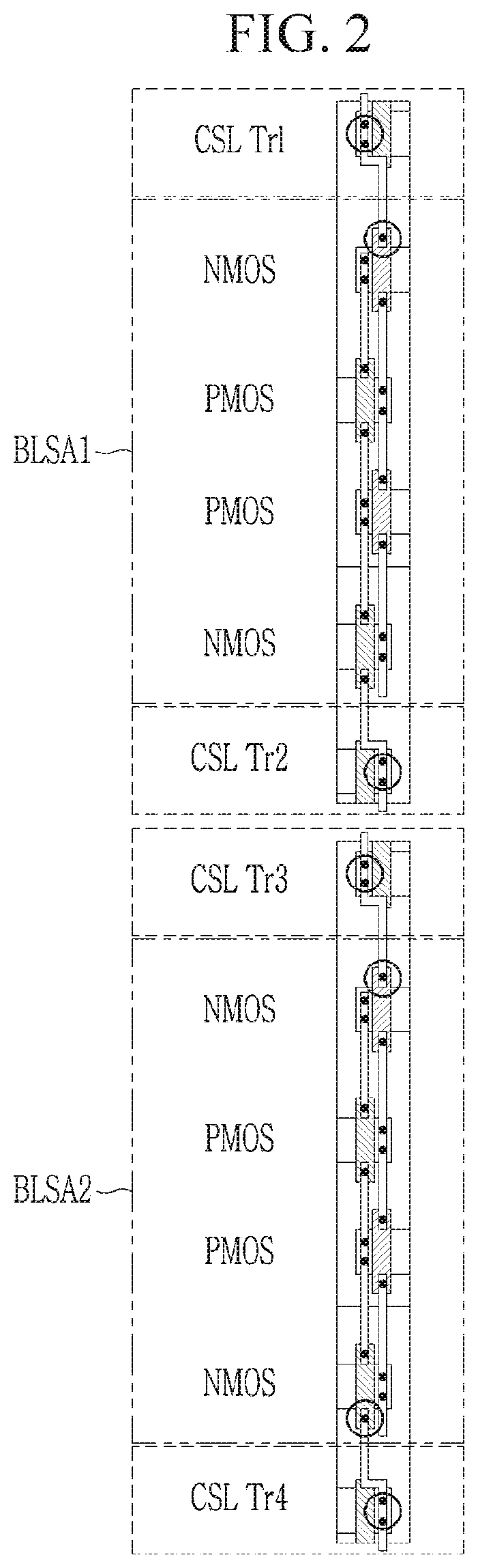 Patent US12327584 Figure 2 – Bit line sense amplifier of semiconductor memory device and semiconductor memory device having the same