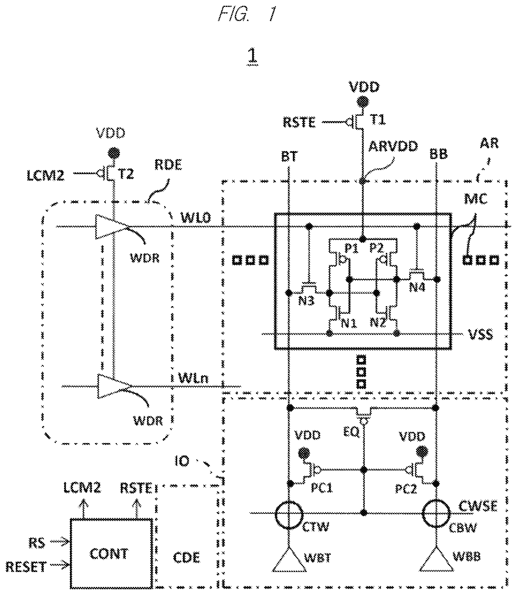 Patent US12327585 Figure 1 – Semiconductor device
