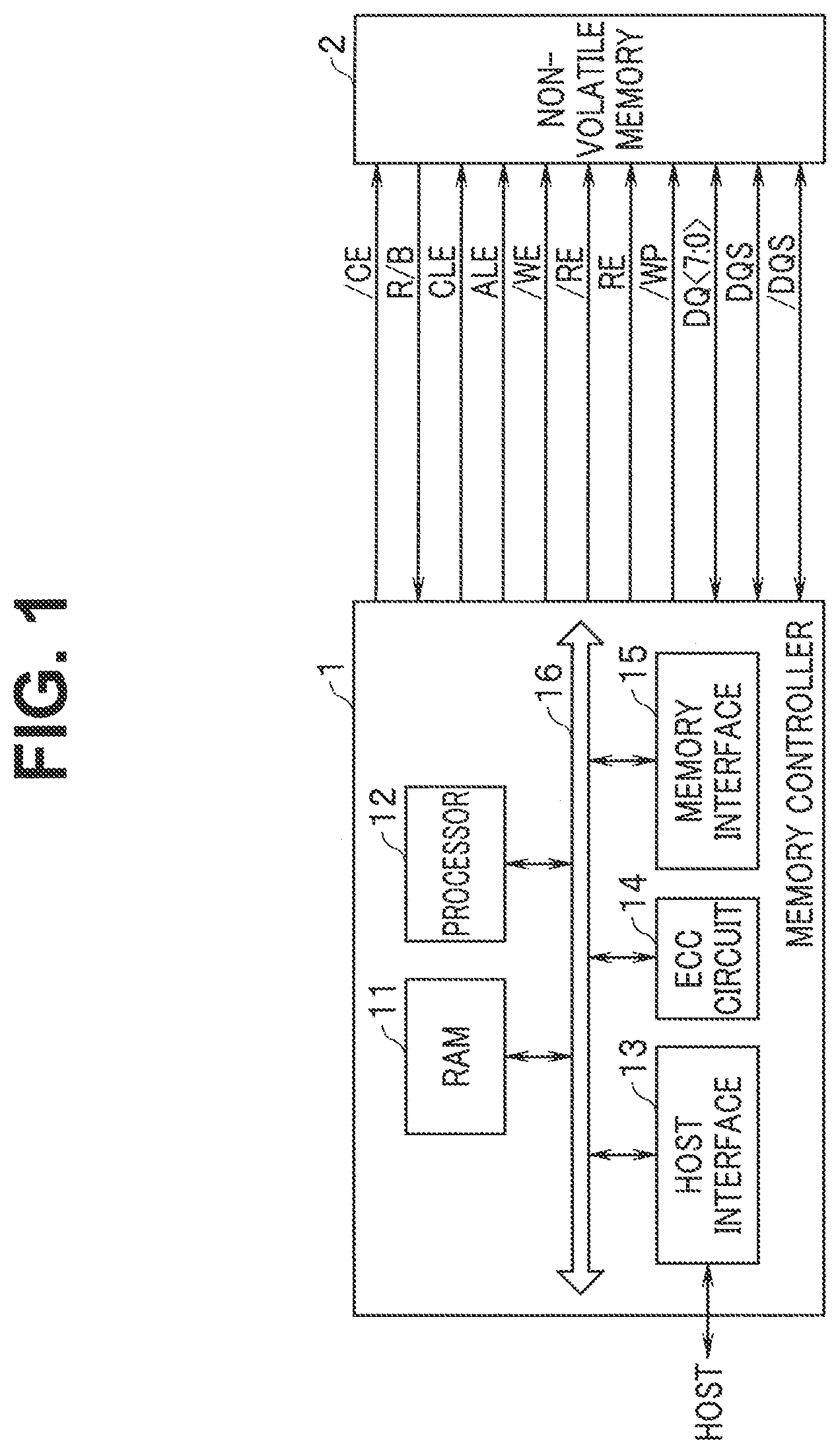 Patent US12327596 Figure 1 – Semiconductor storage device