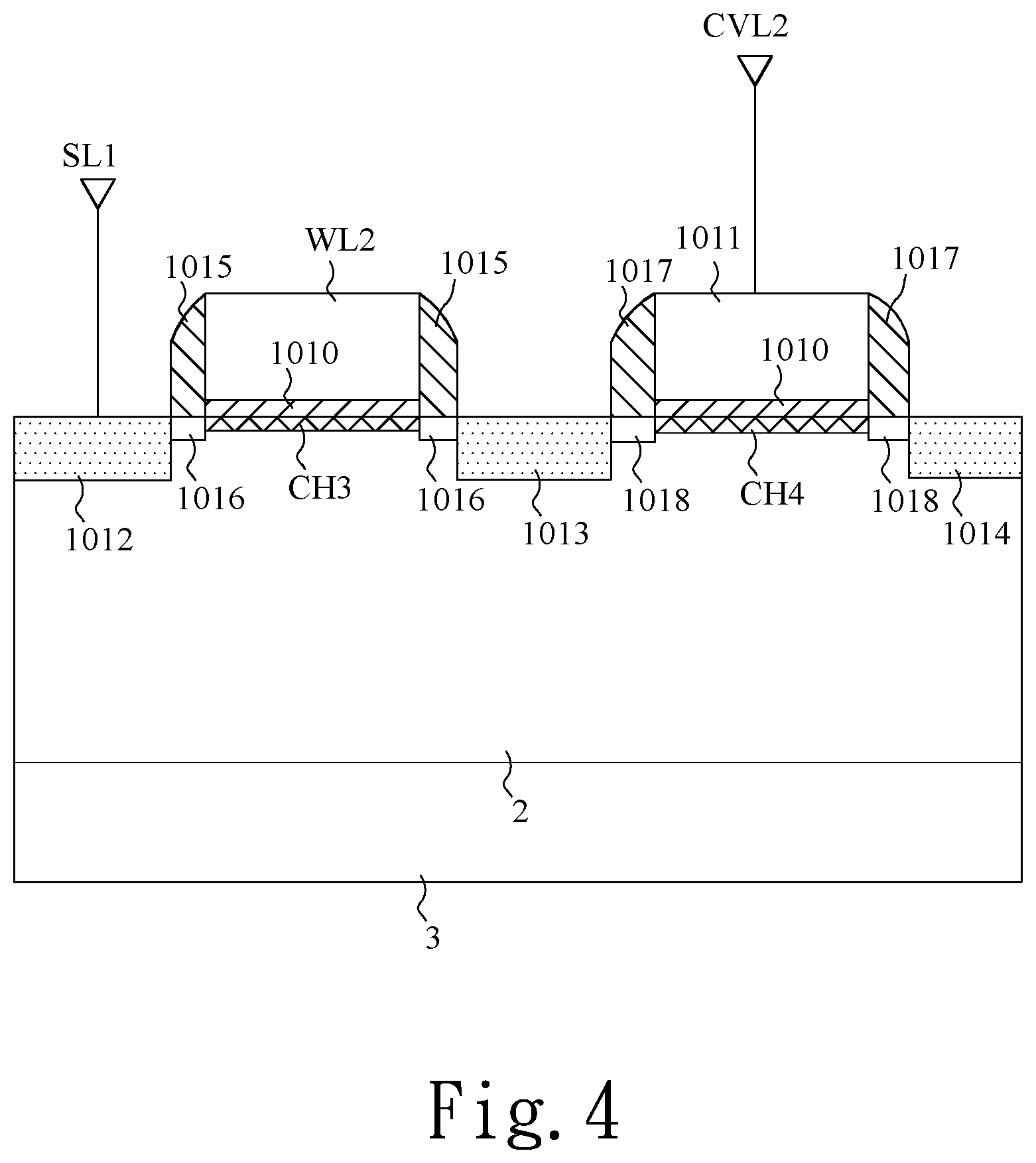 Patent US12327597 Figure 4 – Small-area common-voltage anti-fuse array