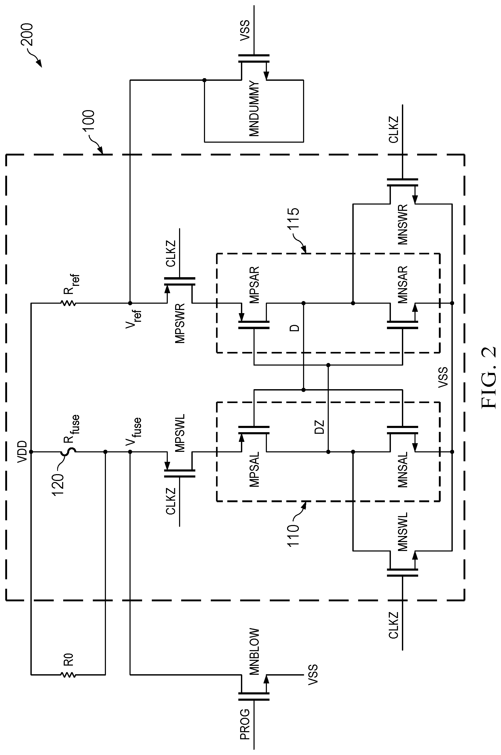 Patent US12327598 Figure 2 – Ultra-low power, high speed poly fuse eprom