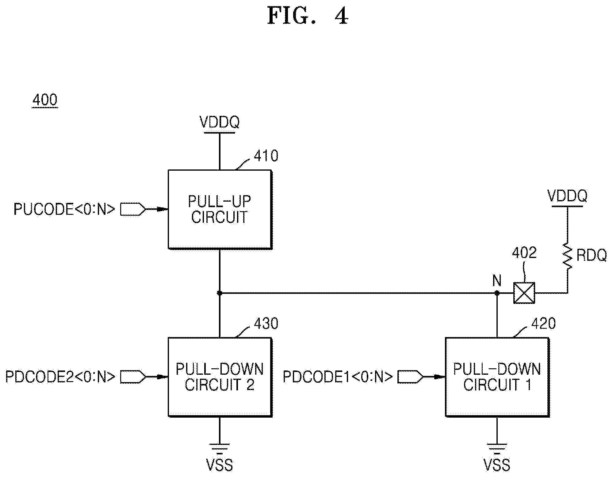 Patent US12327603 Figure 4 – ZQ calibration circuit, operation method of the ZQ calibration circuit, and semiconductor memory device