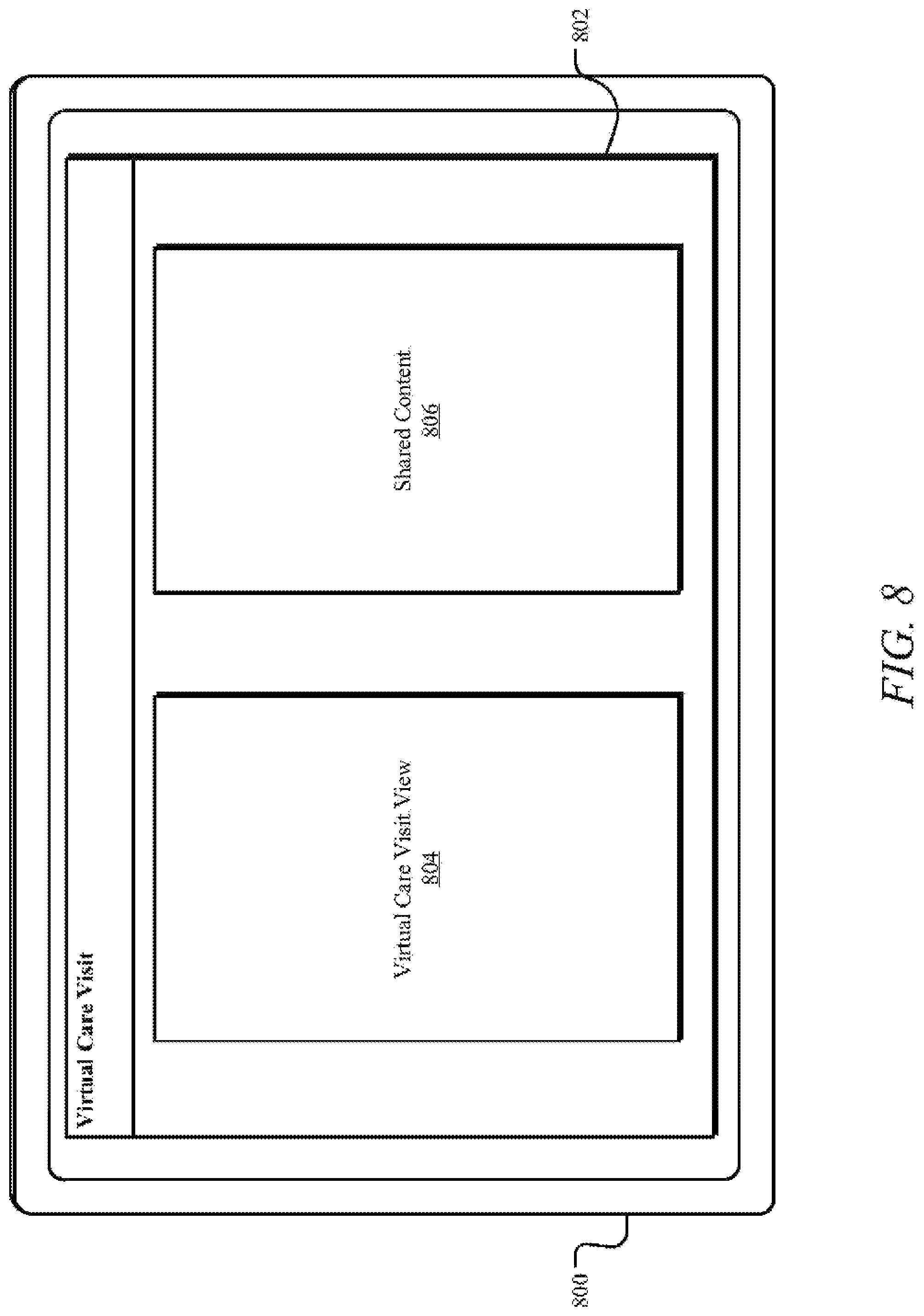 Patent US12327629 Figure 8 – Systems and methods for virtually integrated care delivery