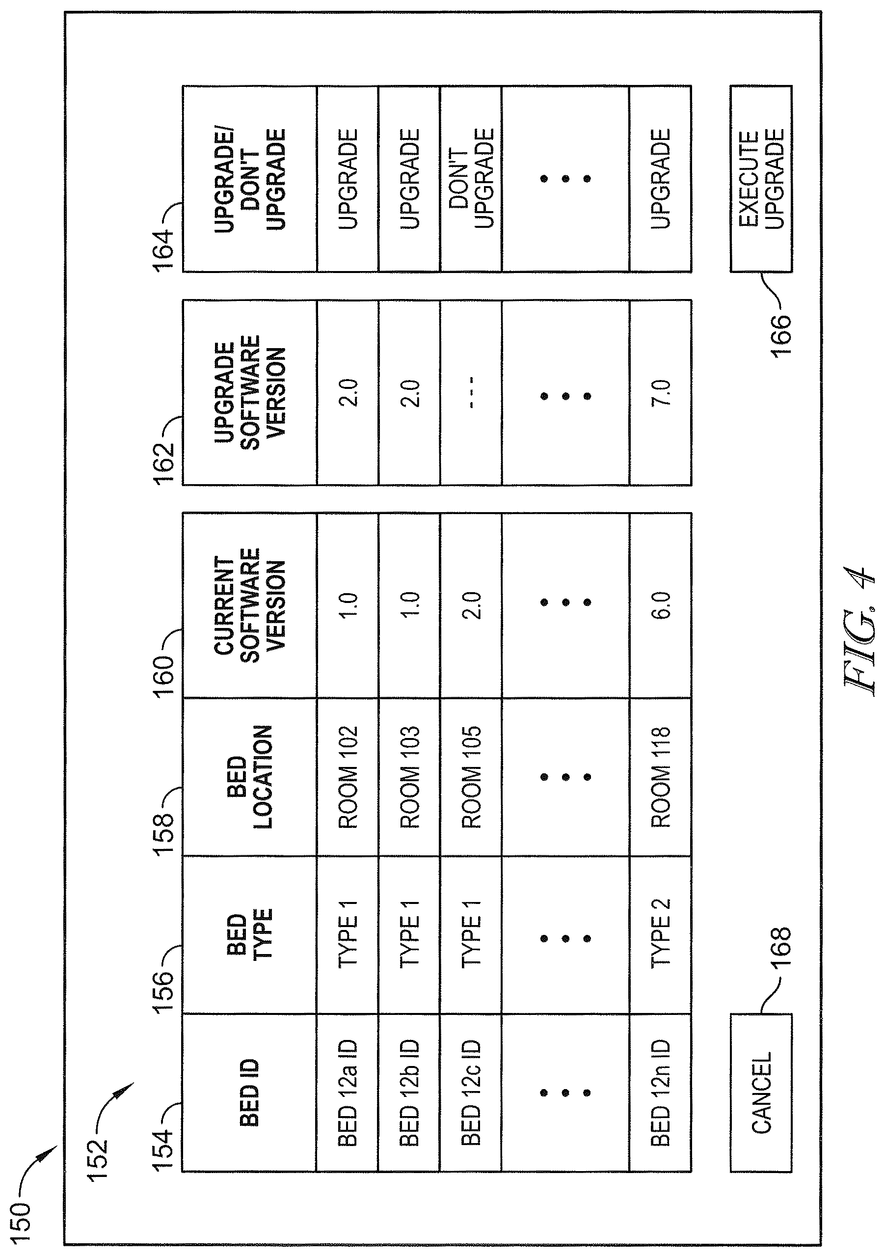 Patent US12327631 Figure 4 – Apparatus and method for updating software in a patient support apparatus using a memory toggle