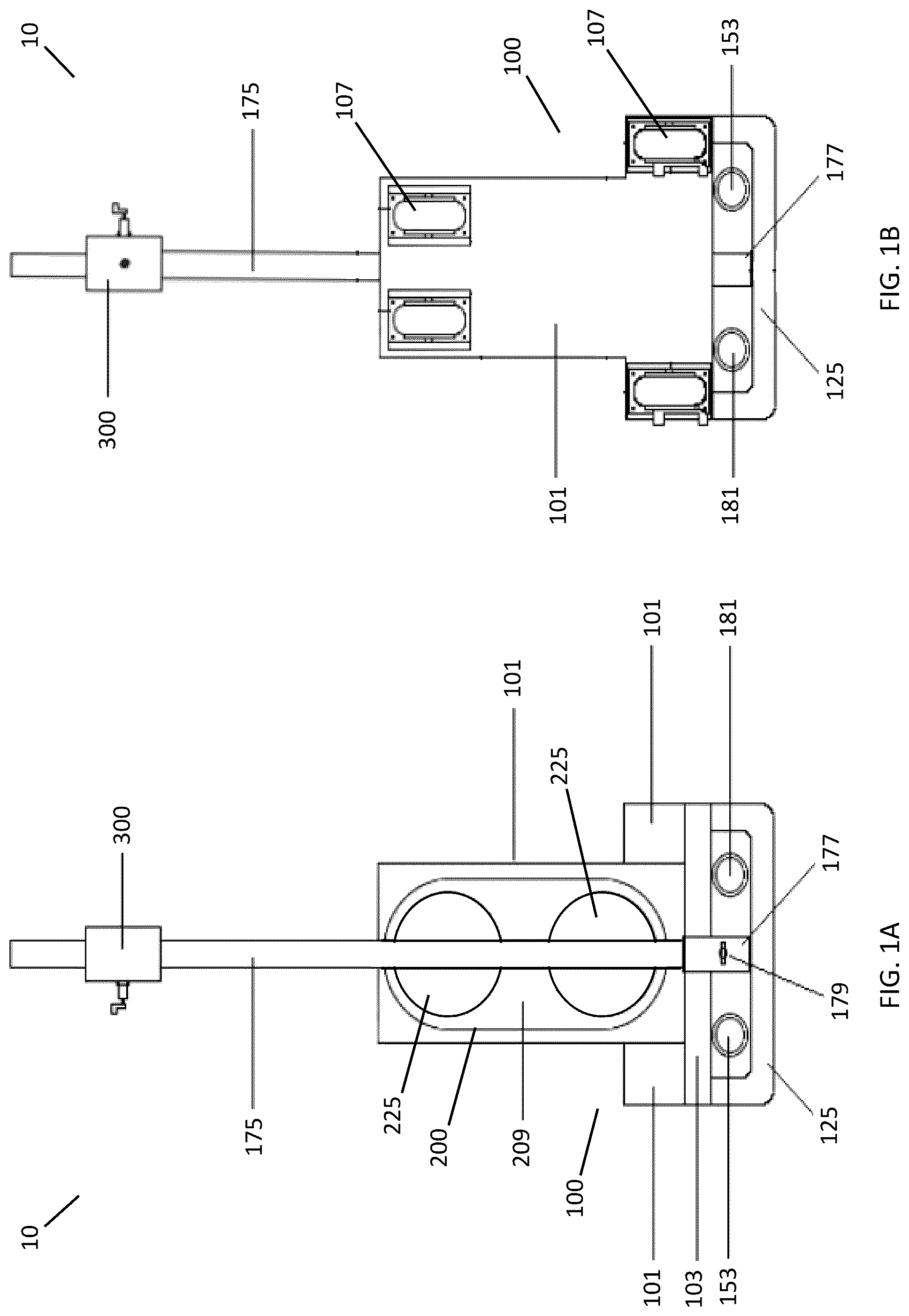 Patent US12327646 Figure 1 – Shielded lift and transport devices for radioactive payloads