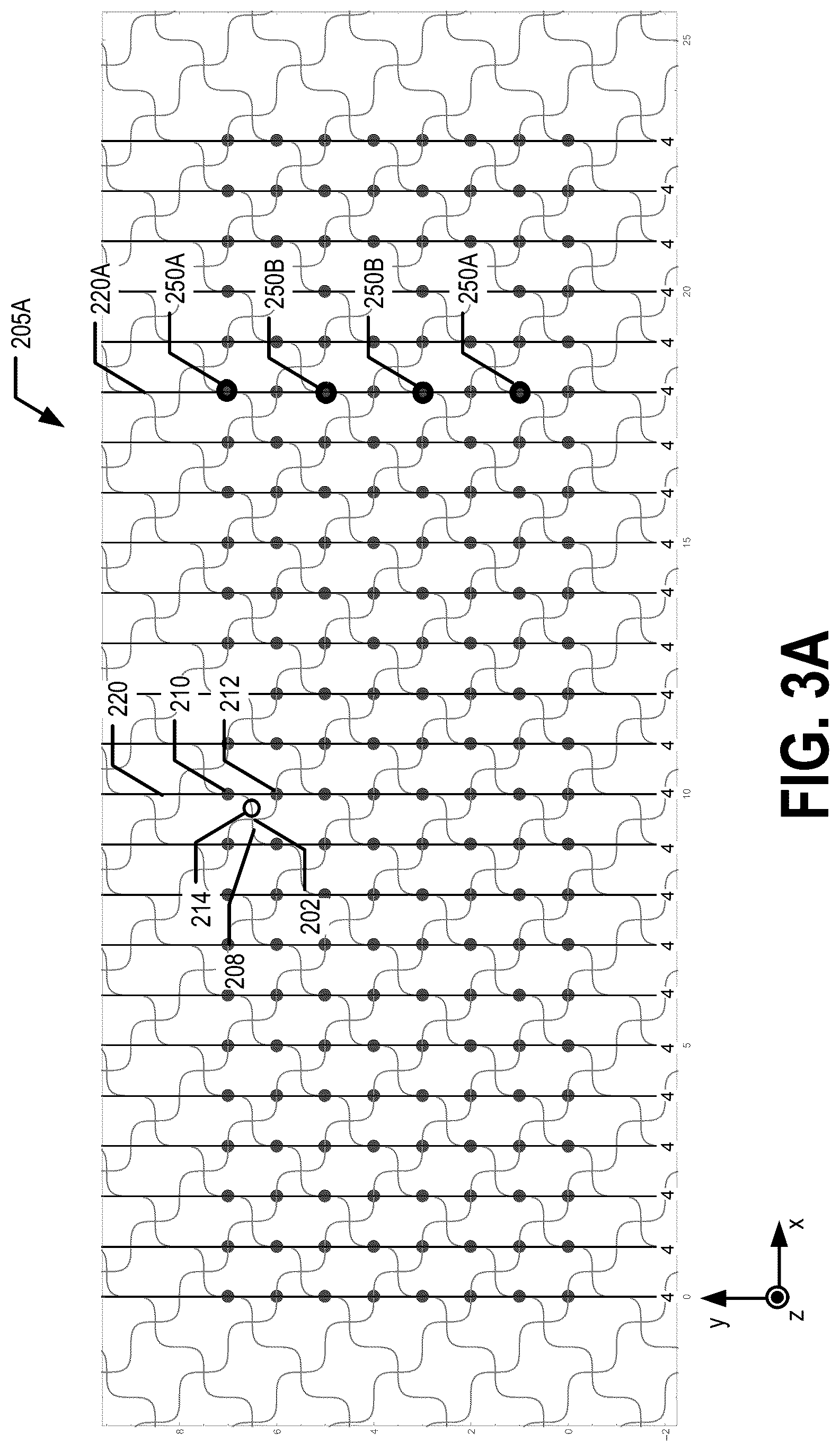 Patent US12327651 Figure 3 – Periodic multi-dimensional atomic object confinement apparatus having curved legs