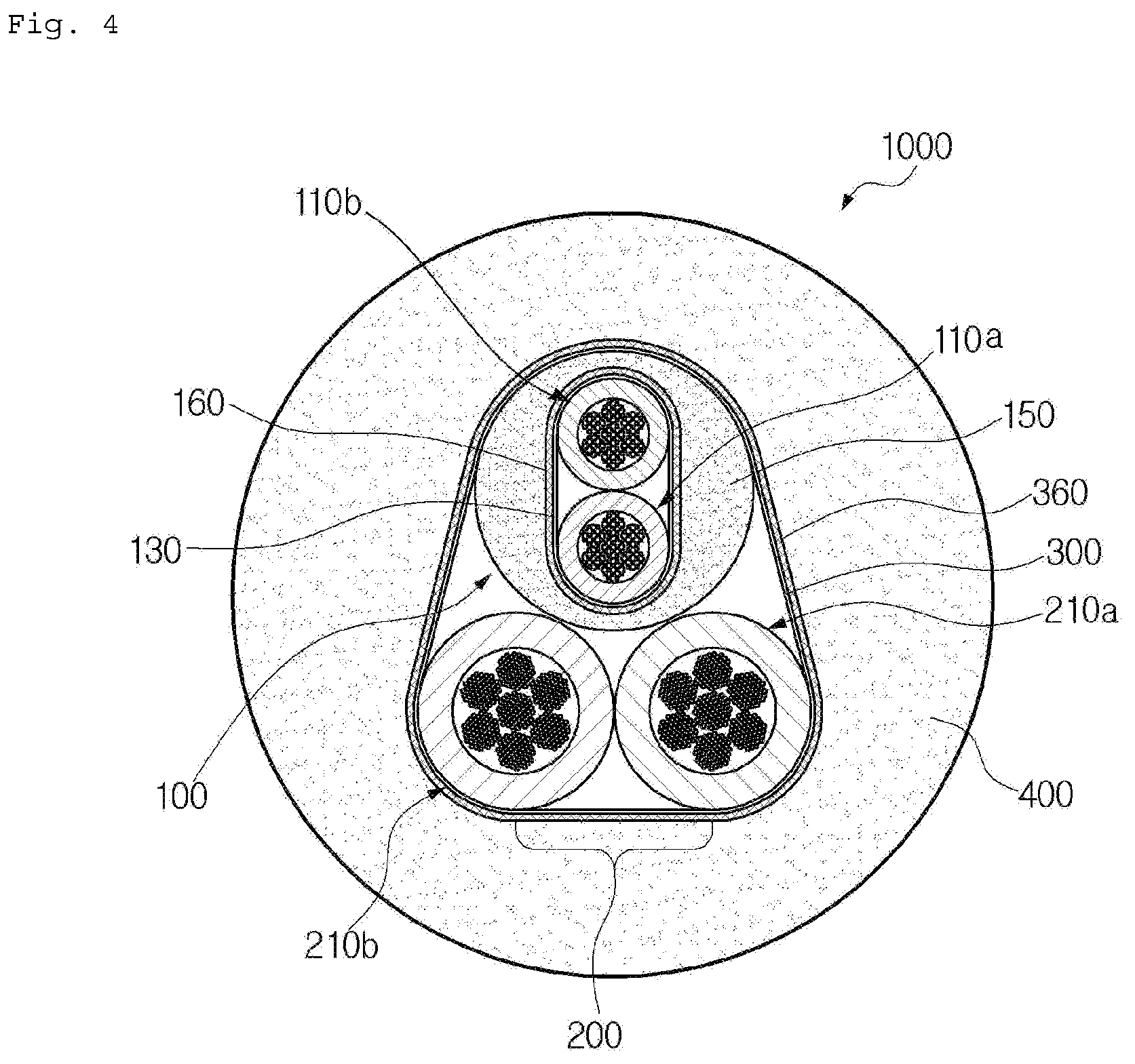 Patent US12327652 Figure 4 – Composite cable for vehicle and composite cable assembly including same