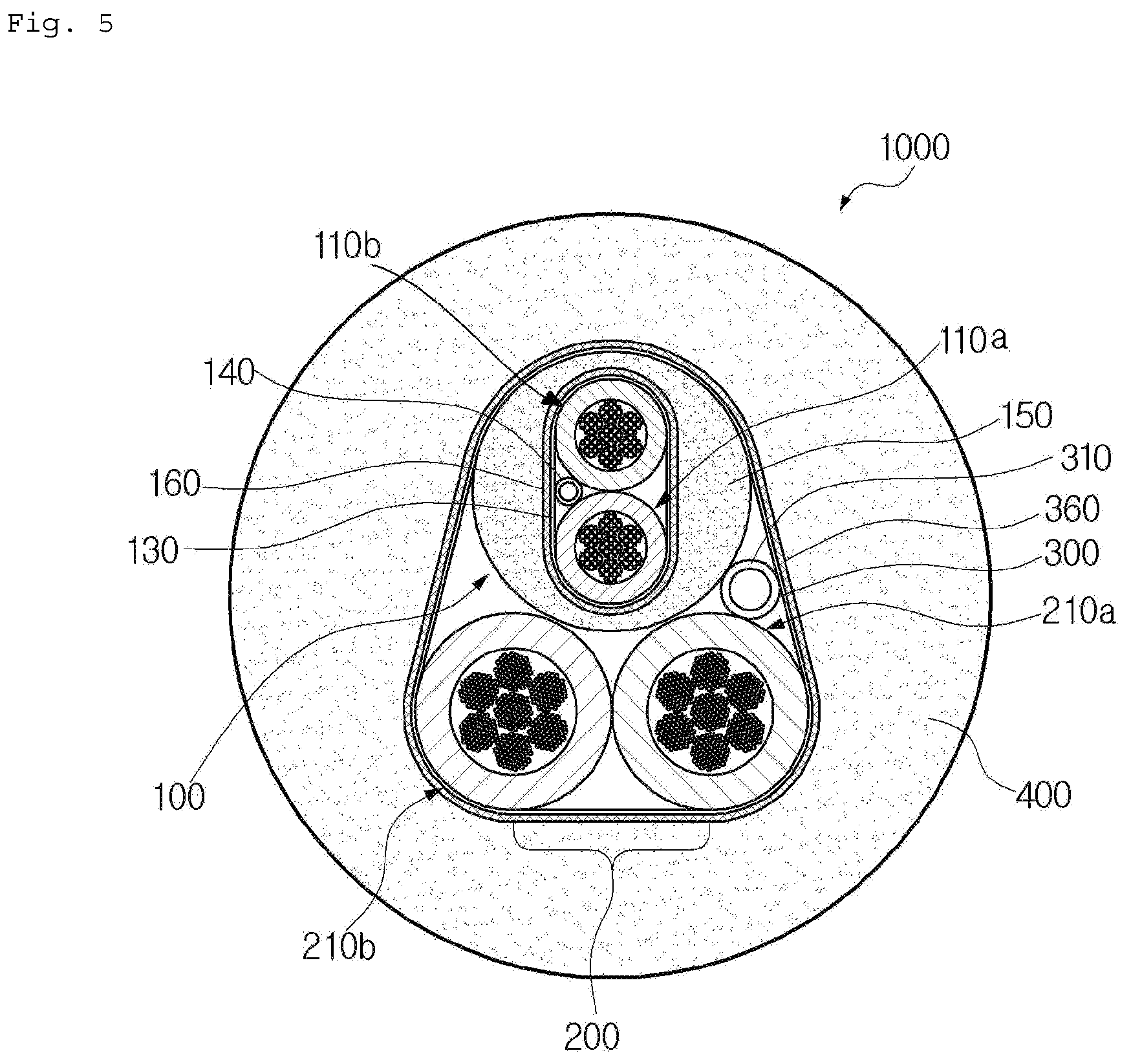 Patent US12327652 Figure 5 – Composite cable for vehicle and composite cable assembly including same