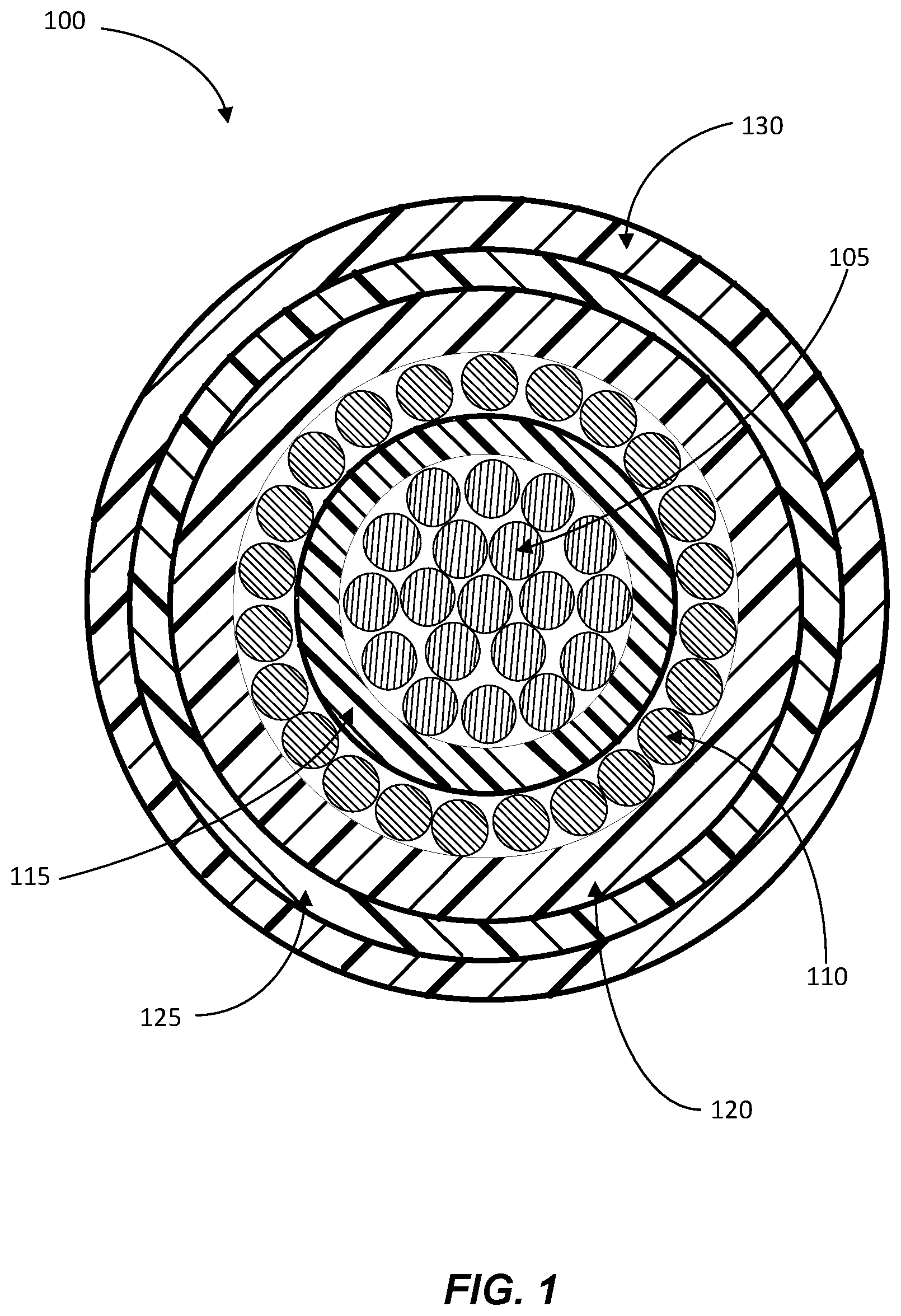 Patent US12327653 Figure 1 – Low inductance radio head cable