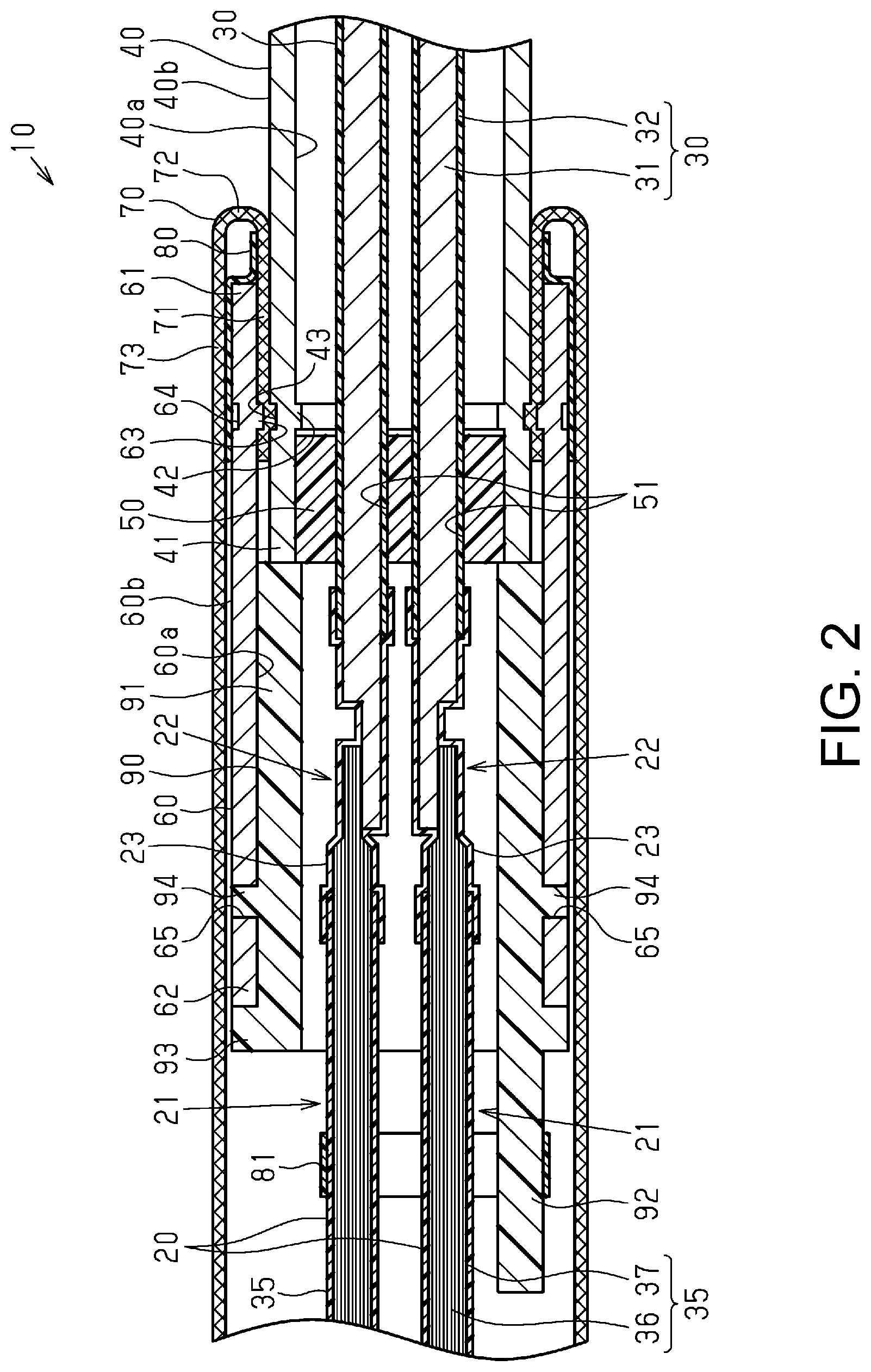 Patent US12327663 Figure 2 – Wire harness