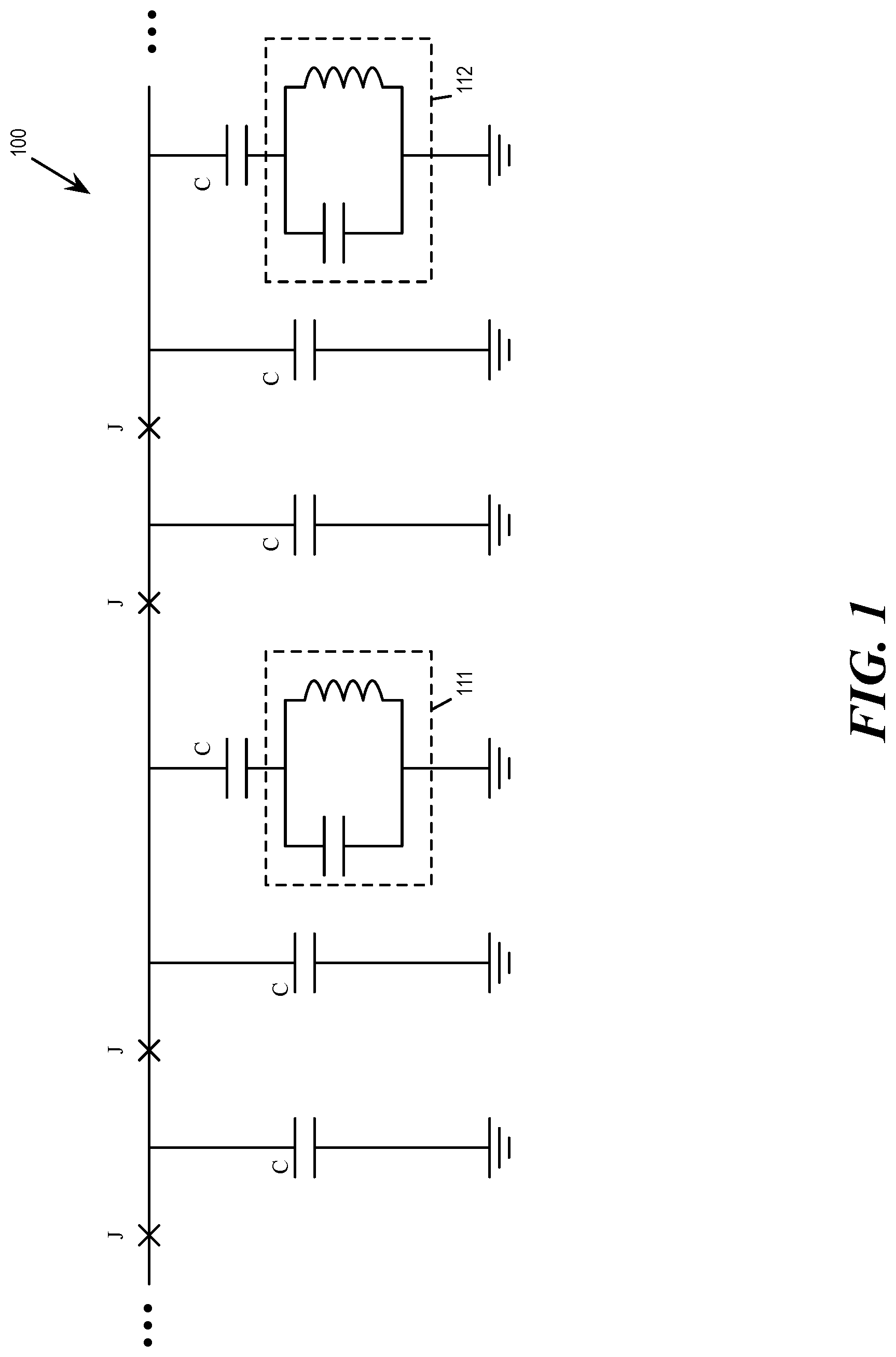 Patent US12327667 Figure 1 – Harmonic suppression in dispersion resonators for traveling wave parametric amplifiers